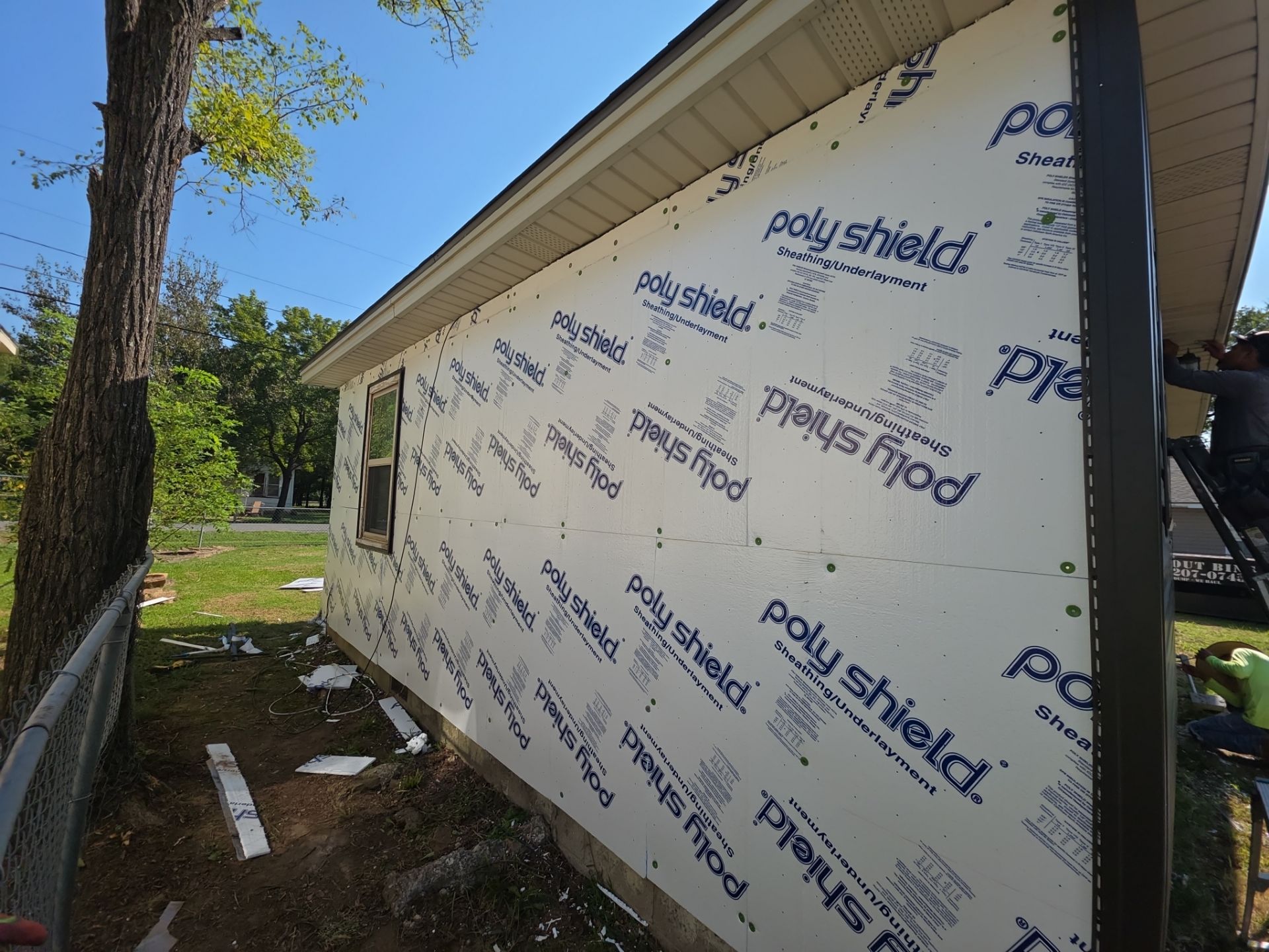 Hail damage & tornado damage restoration.  by In & Out Construction & Remodeling, LLC