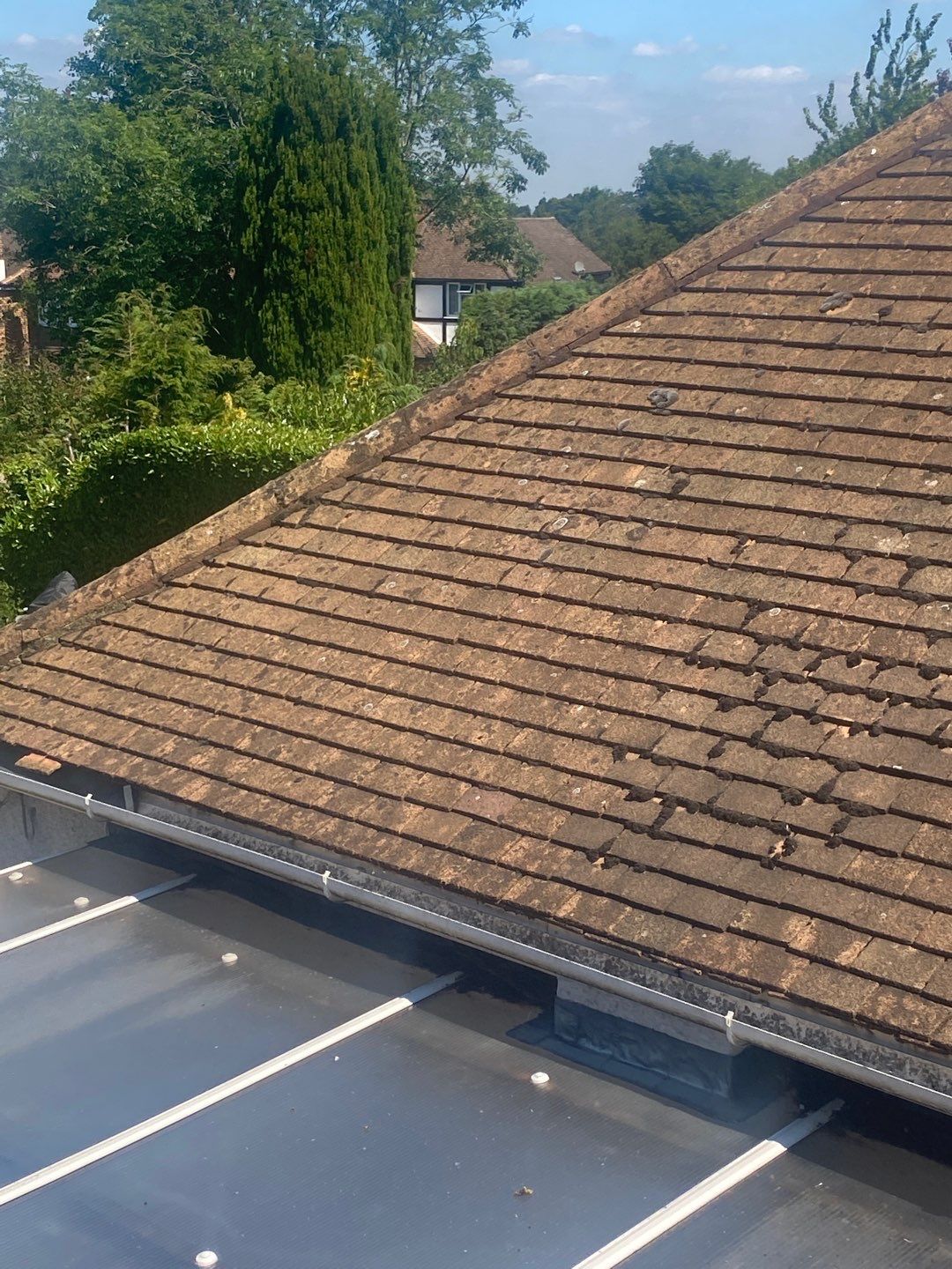 Roof Clean - Render Clean using Honda 15lpm Low Pressure Washing Machine by Ges Exterior Cleaning ltd