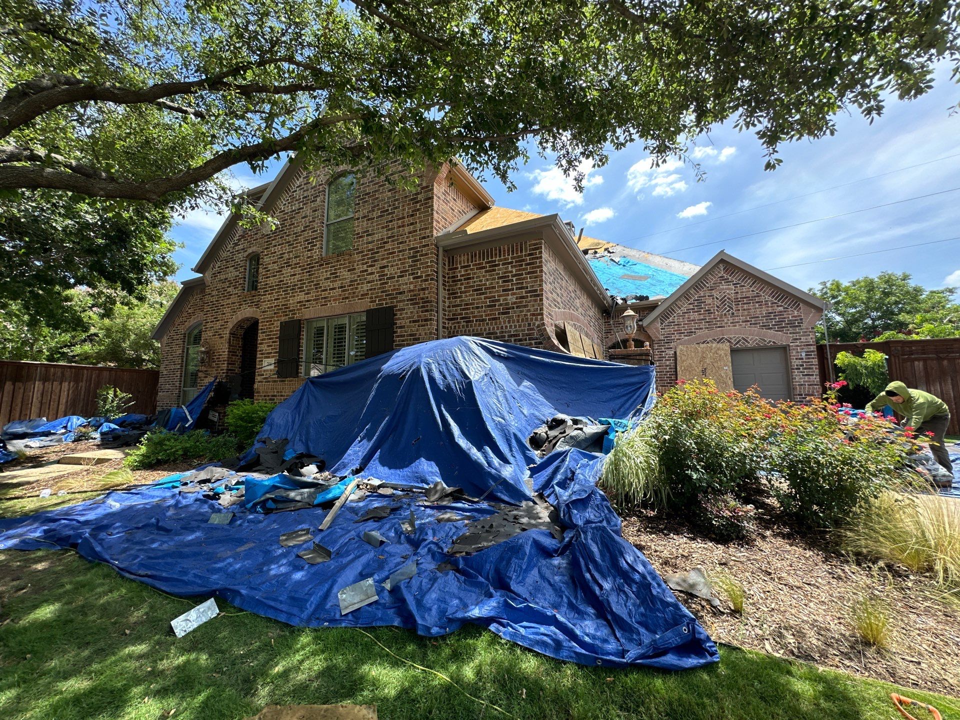 Residential Roof Repair using IKO Dynasty Class 3 Impact Resistant Shingles by Becker Roofing and Exteriors