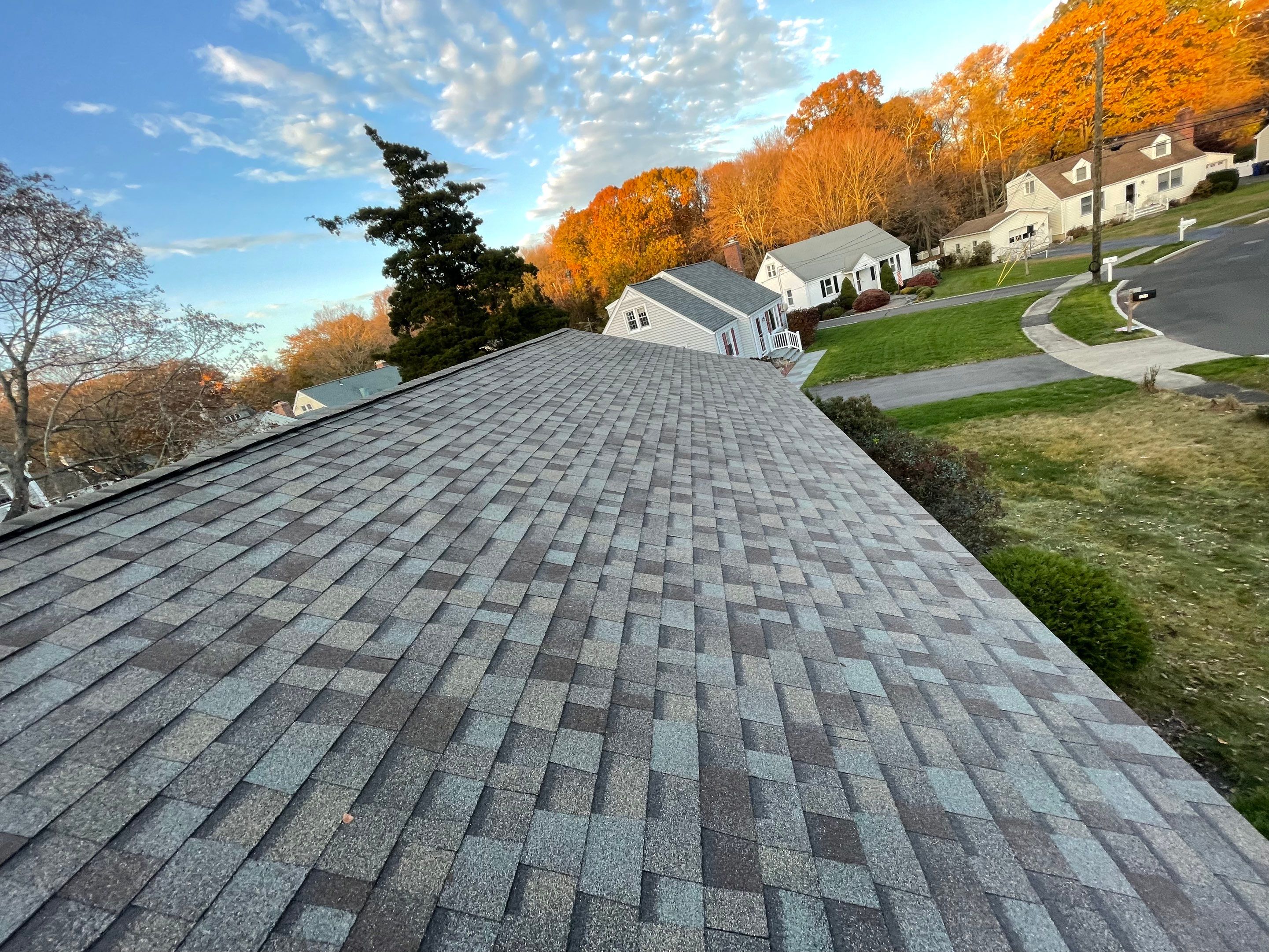 Residential Roofing Installation using Owens Corning Duration Driftwood by A Plus Exterior