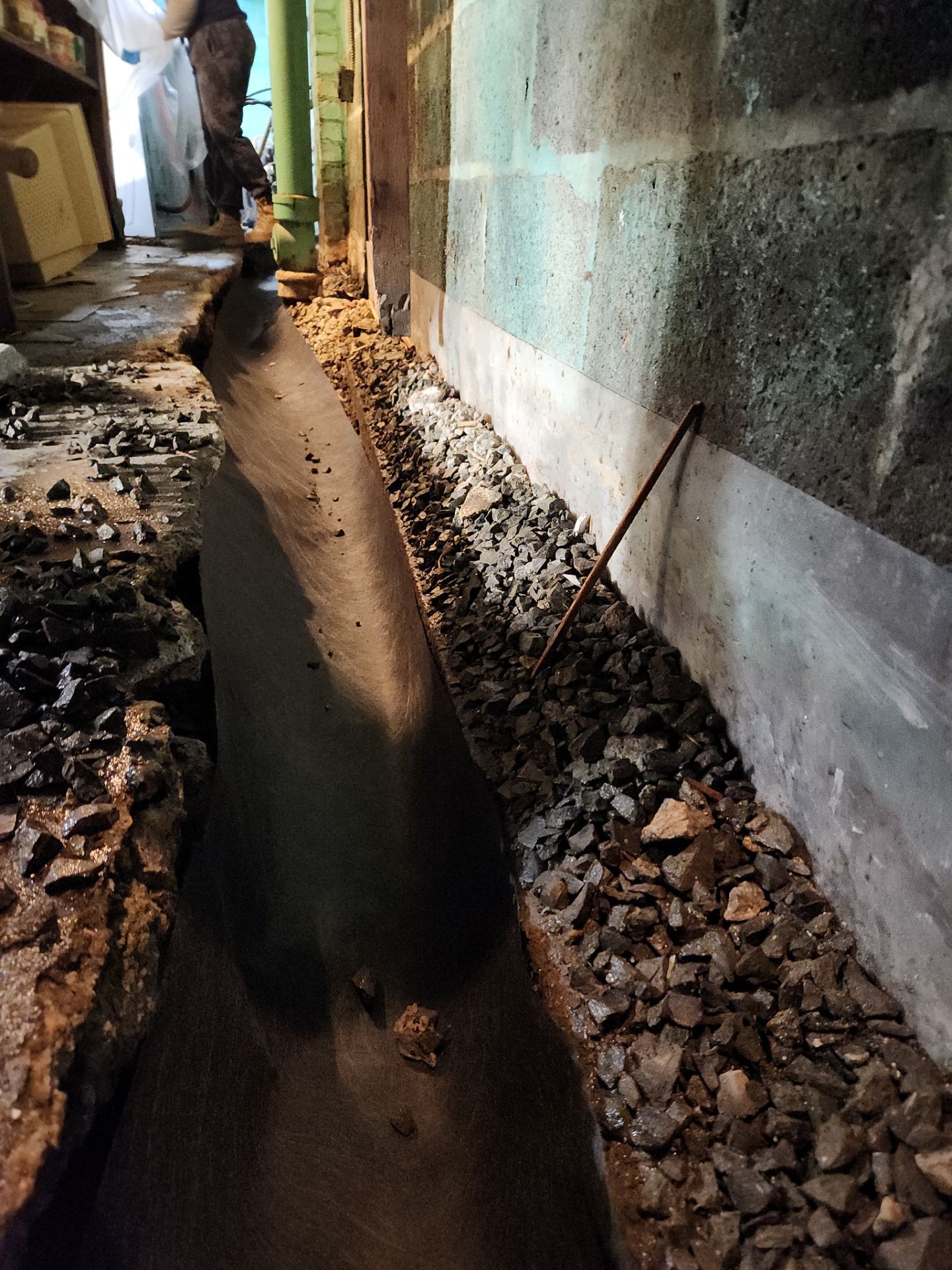 Interior French Drain Newark, NJ by Pure Service Pro, LLC 