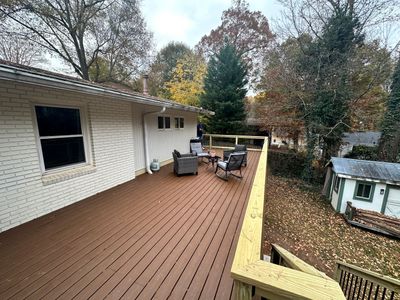 Elevated Composite Deck Rebuild With Metal Balusters in Marietta