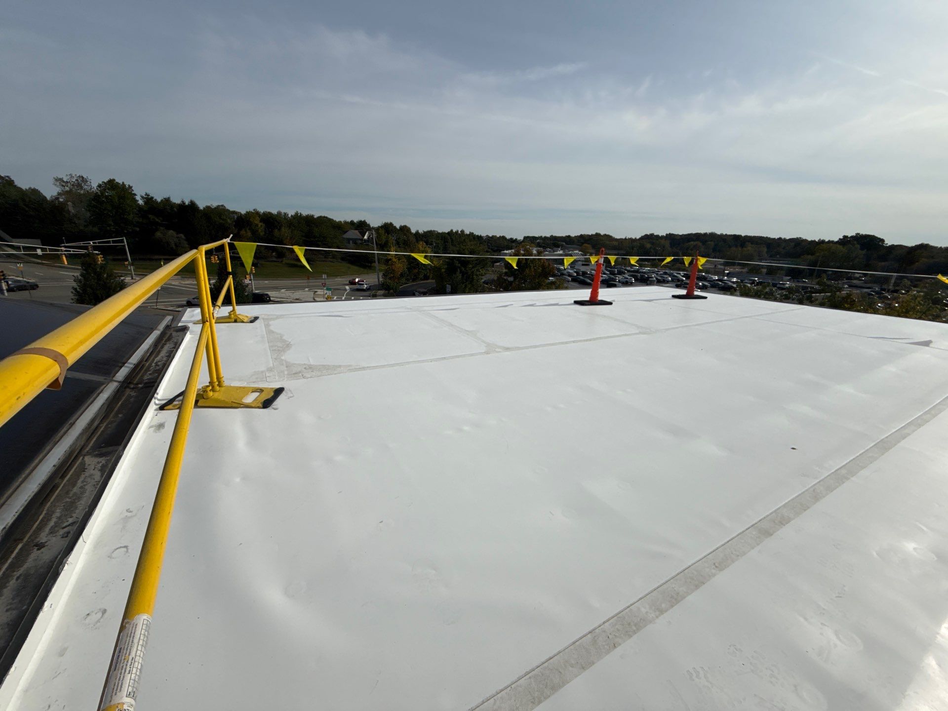 Commercial Roof Replacement – TPO Rhinobond System Installed at TD Bank by All Site Roofing