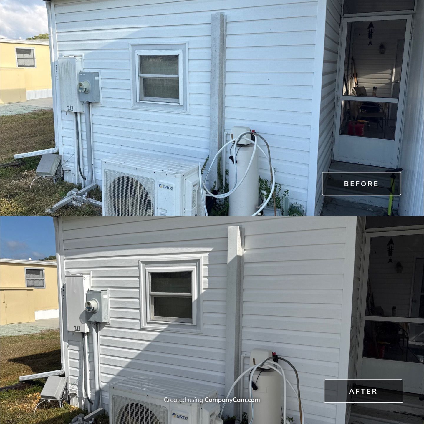 Mobile Home Soft Wash & TPO Roof Cleaning in Leisure Lake Mobile Home Park – Palmetto, FL by Sunshine AquaWash