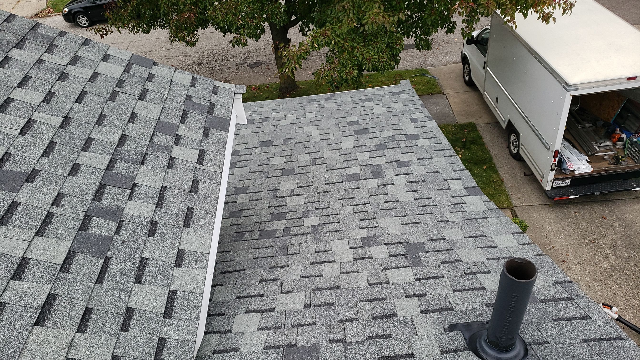 ATLAS PINNACLE COLOR: HEARTHSTONE DRIP EDGE: WHITE by Eagle Eye Roofing