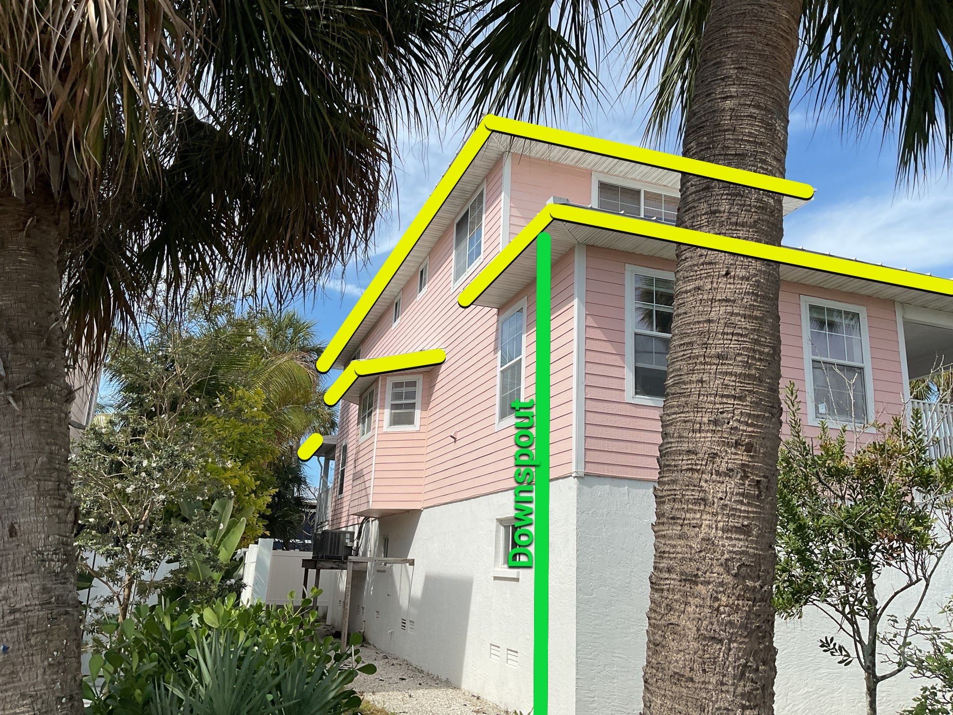 Downspout Extension Project in Anna Maria by Gutter Professors