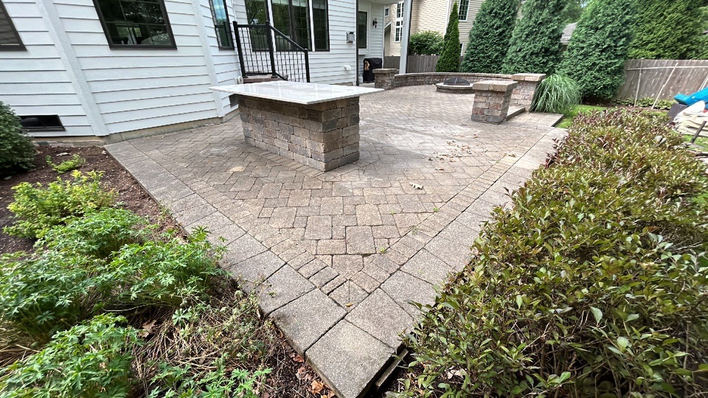 Brick paver clean, sand and seal.  using Surebond SB-1300 by Northern Power Washing LLC.