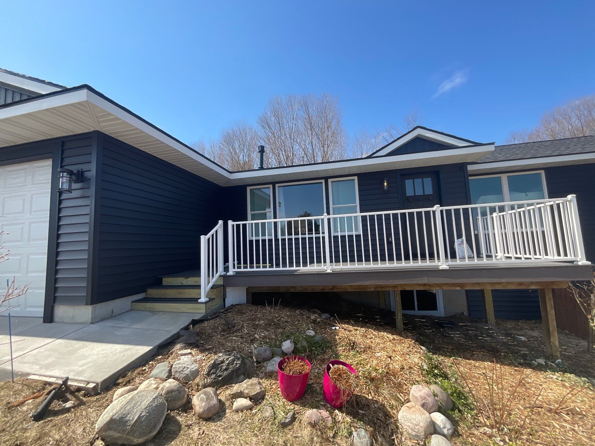Seamless Gutter and Downspout Installation in Traverse City by Rainbow Seamless Systems
