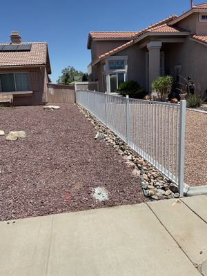 Fence Installation using Wrought Iron