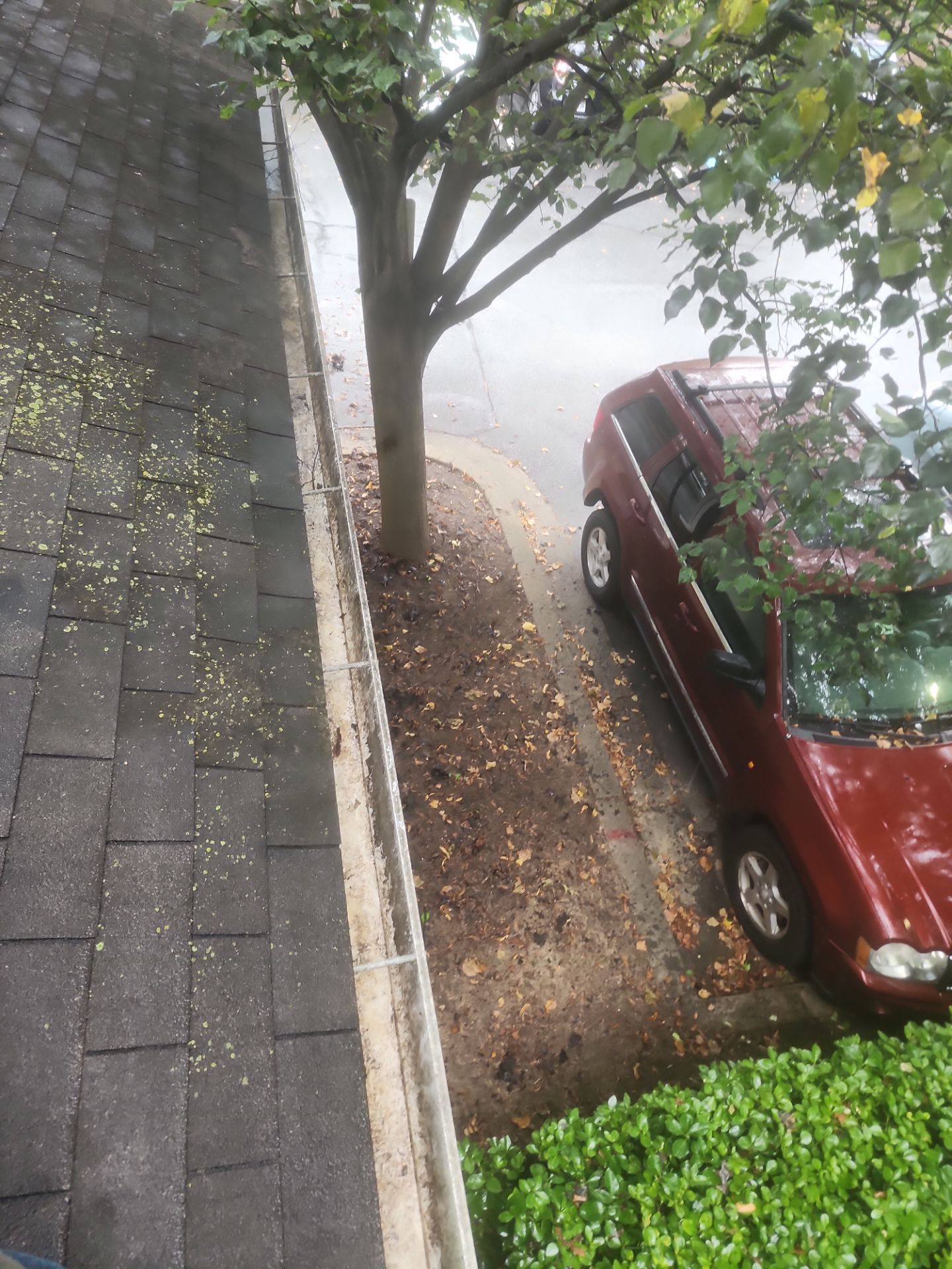 Commercial gutter cleaning Washington after photo with clean gutters