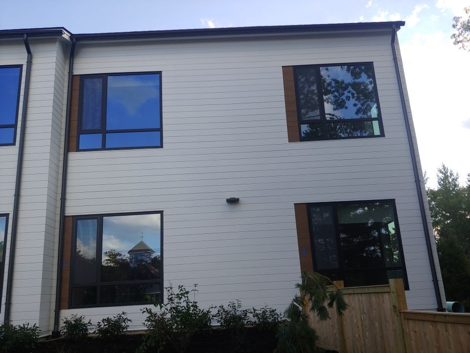 Norwell, MA Gutter Installation using Half Round Aluminum Gutter at The Cordwainer by Gutter Pro Enterprises