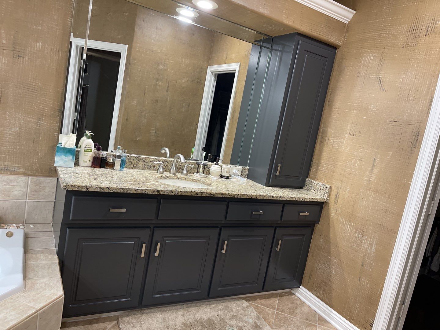 Painting Hardwood using Sherwin Williams paint by Lightning Exteriors