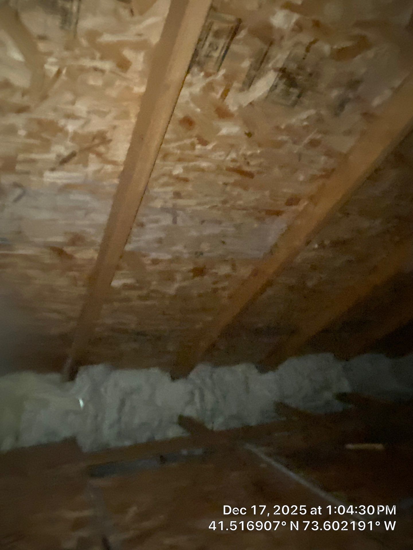 Attic Insulation using open cell spray foam by NYS Foam & Energy