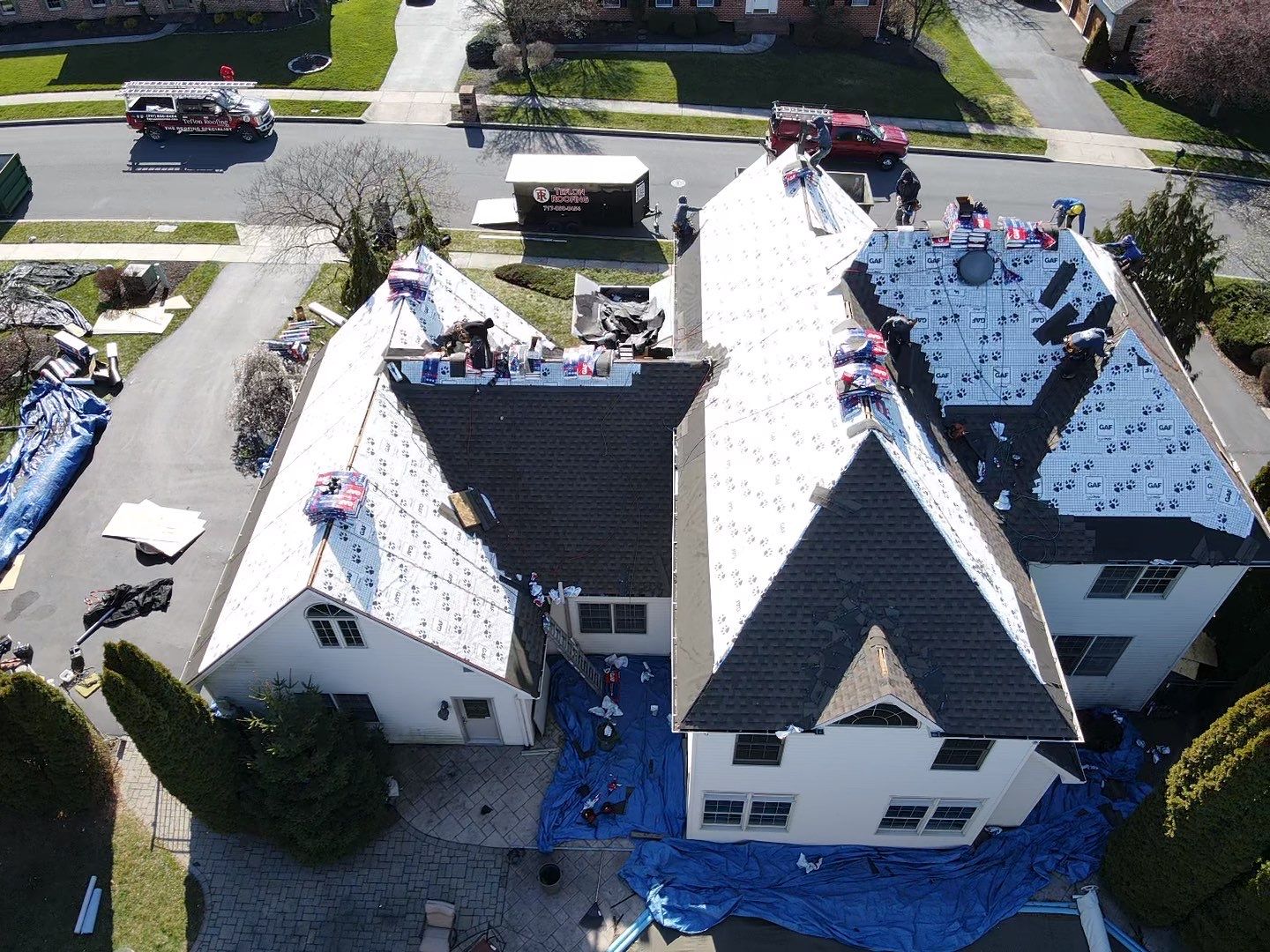 Residential Roofing Installation using Gaf Hdz Architectural Shingle by Teflon Roofing