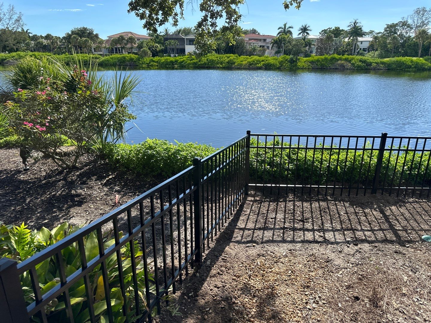Aluminum Fence Installation using 3 Rail Aluminum Fence by Asap fence and gates, LLC