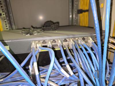 Structured cabling installation by CimaSolutions