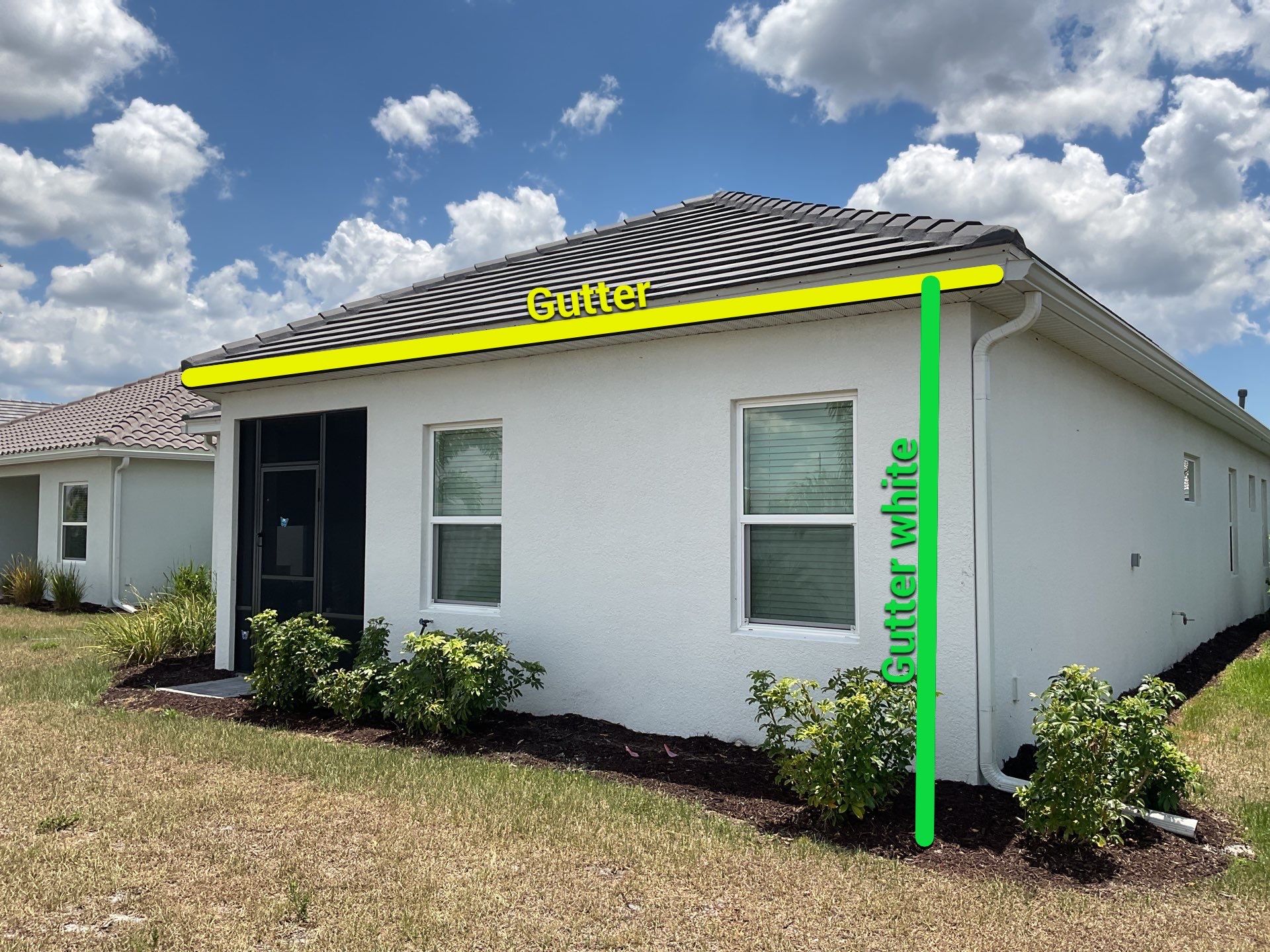 Seamless Gutter Installation Project in Sarasota FL by Gutter Professors