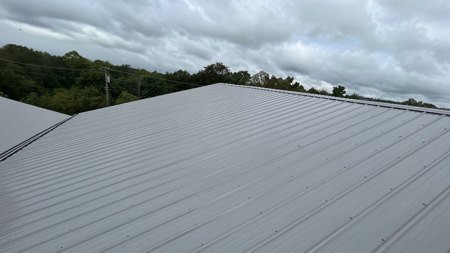 Commercial Metal Roof Replacement - 29 Gauge - Color Grey by Titan Commercial & Residential Roofing