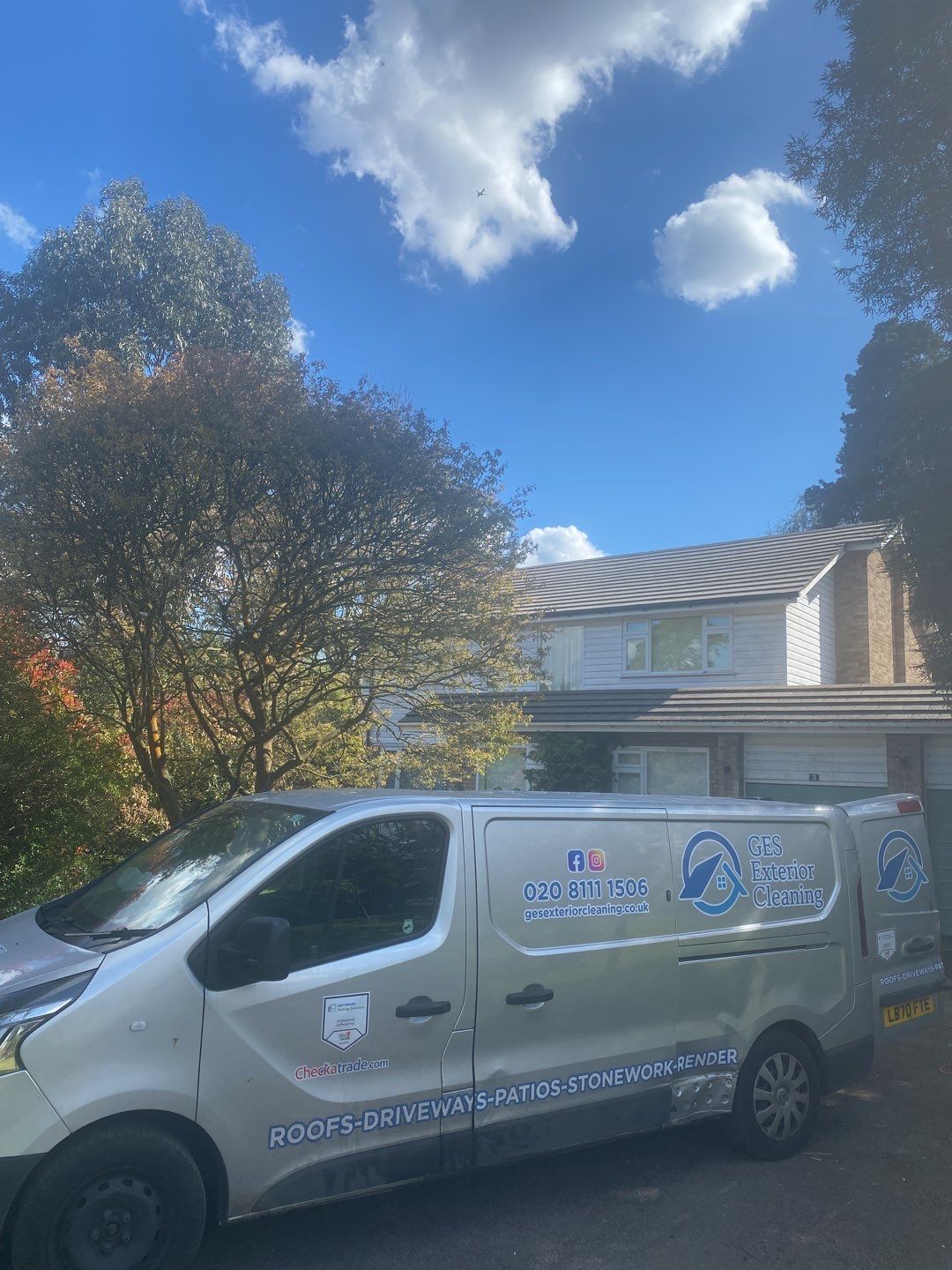 Roof Clean - Moss Removal using Honda 15lpm Low Pressure Washing Machine by Ges Exterior Cleaning ltd