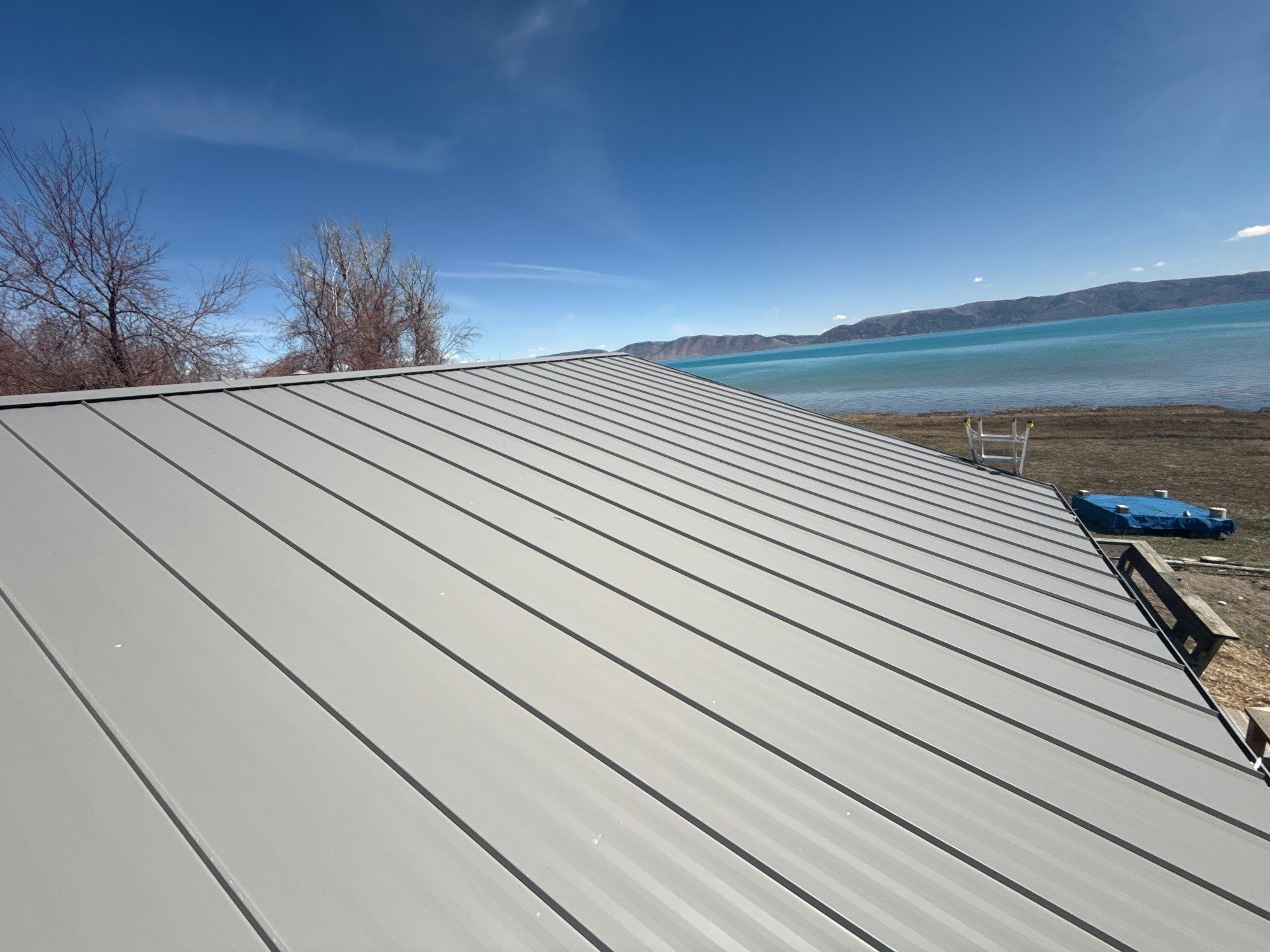 Light Stone Standing Seam by Reimagine Roofing