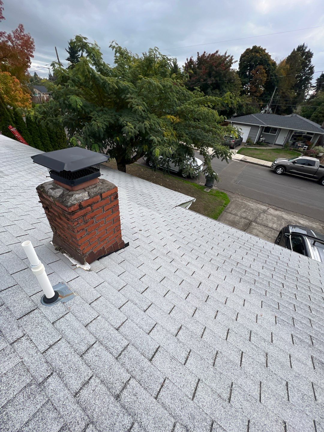 Residential Roof Installation: IKO Dynasty 30 Year Shingle Color: Frostone Grey by Orezona Building & Roofing Company, Inc.