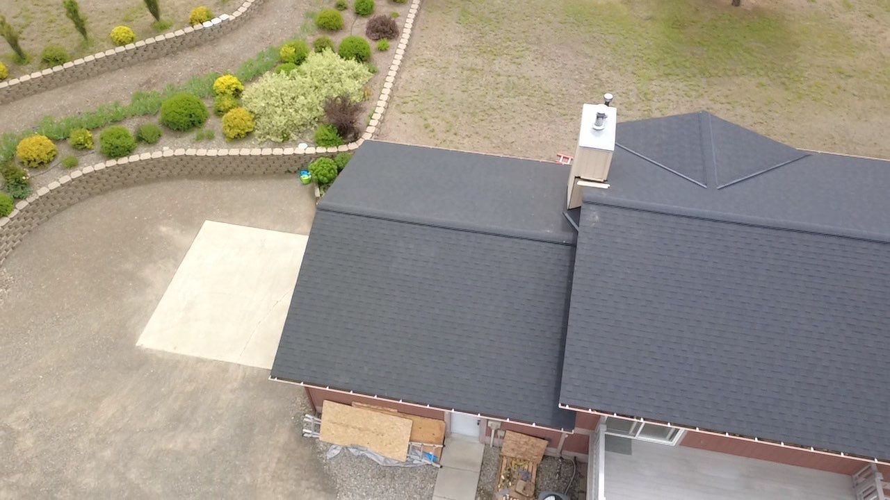 CertainTeed Landmark Pro Roof Replacement and Chimney Repair W Jacobs Rd Spokane, WA 99224  The Alpine Premium System - Certainteed Landmark® PRO Shingle - Cinder Black by Alpine Roofing