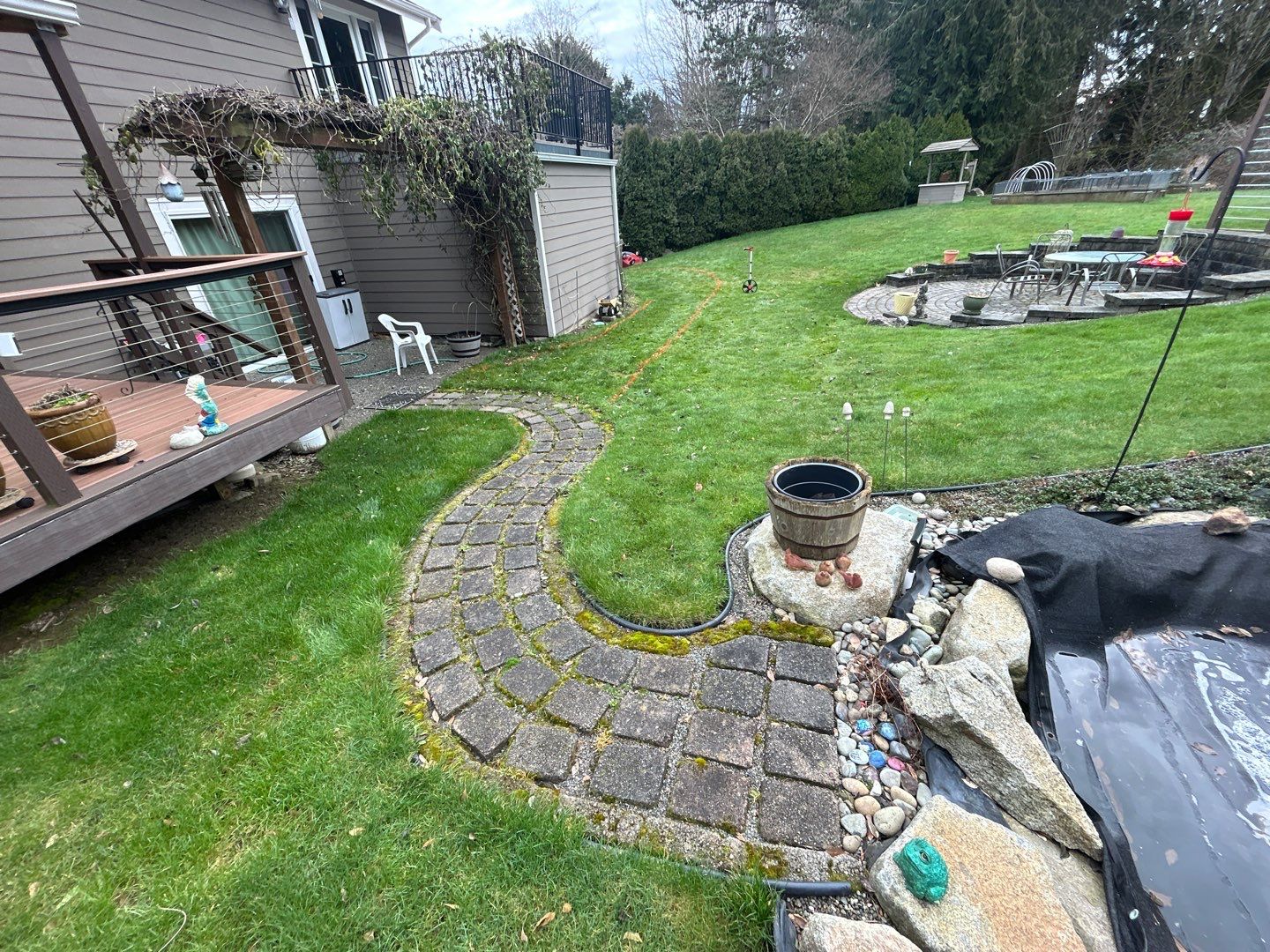 Wayne | Concrete patio & Walkway by Jireh Asphalt & Concrete Inc 