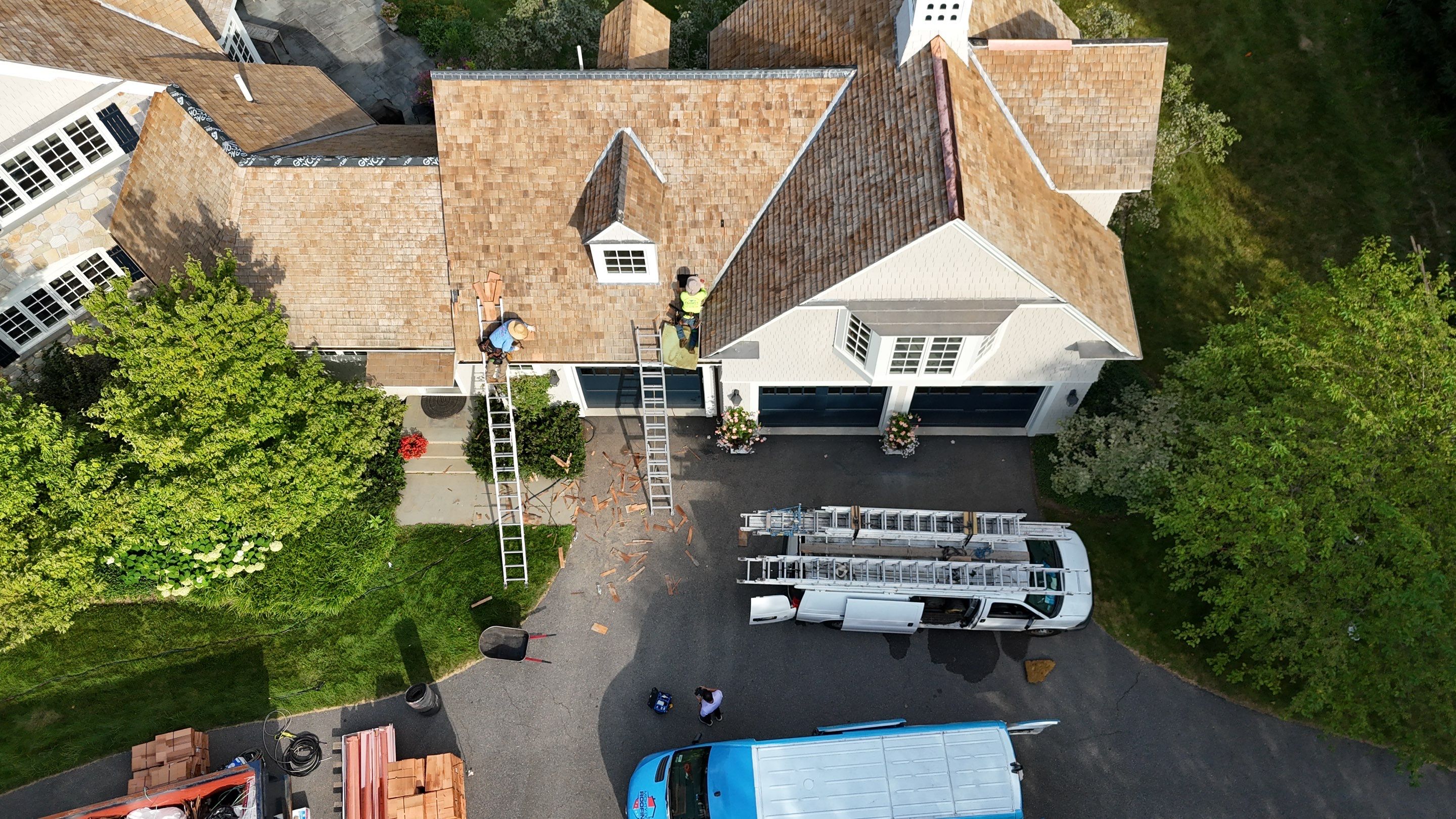 Cedar Shake Roof Restoration by Mighty Dog Roofing of Greater Middlesex County