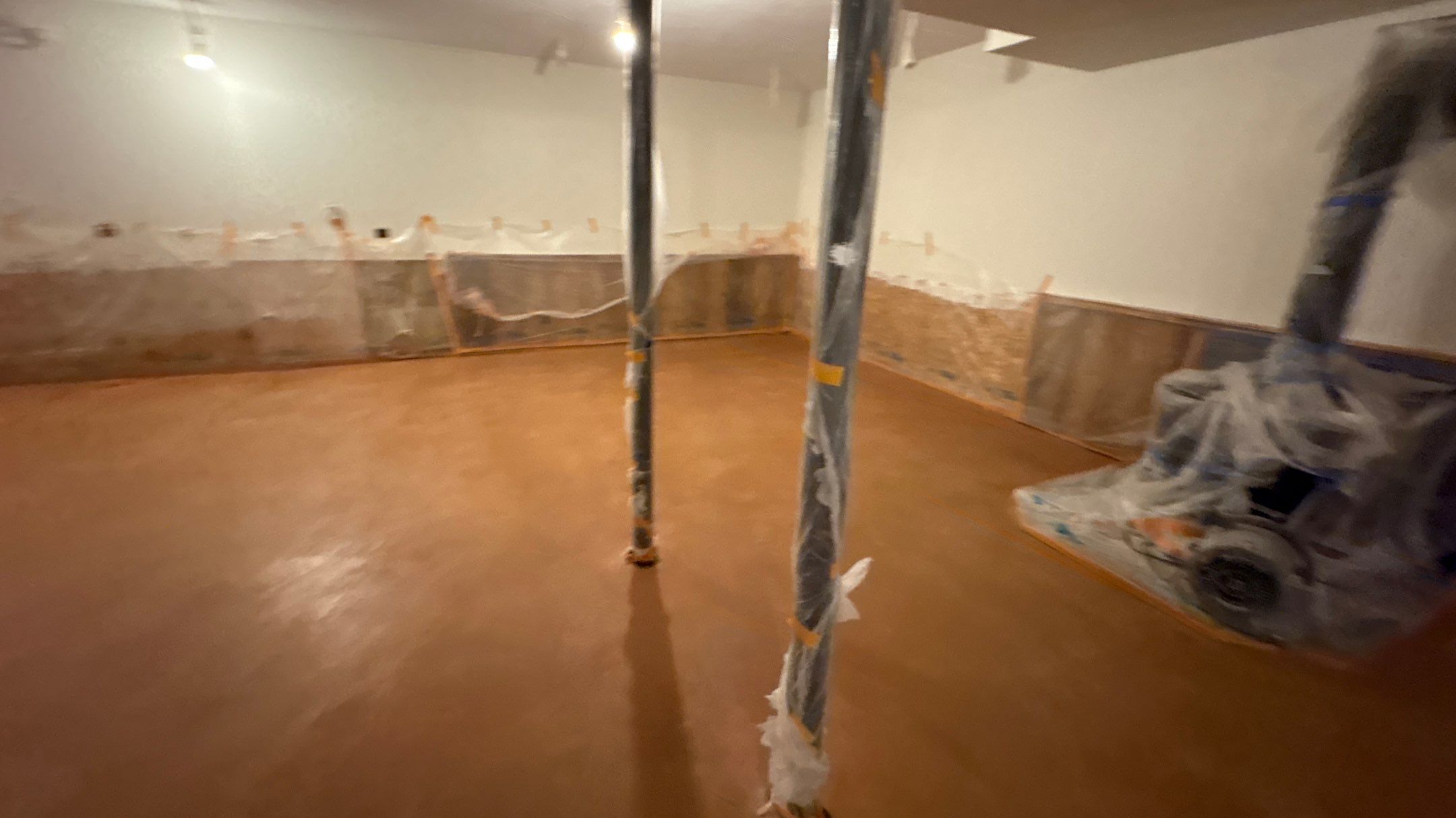 Basement Floor Remodel with Haven Reno KC by Big Red Decorative Concrete, LLC