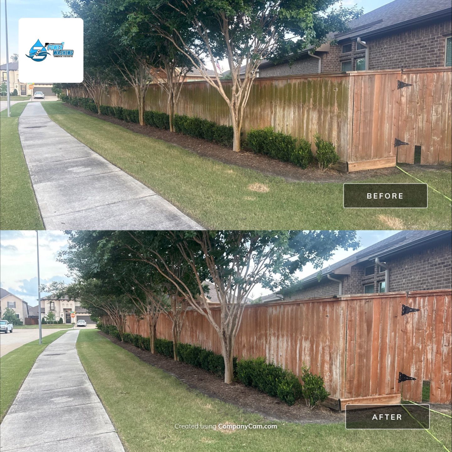 Wood Privacy Fence Cleaning and Restoration in Richmond by Zeal Power Washing