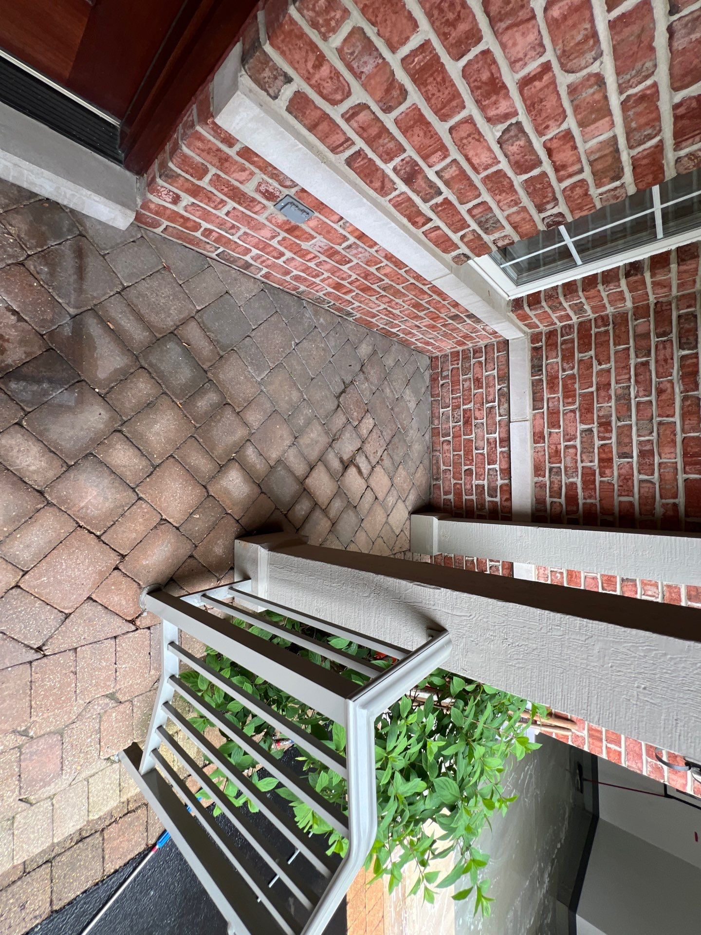 Brick paver cleaning sanding and sealing by Northern Power Washing LLC.