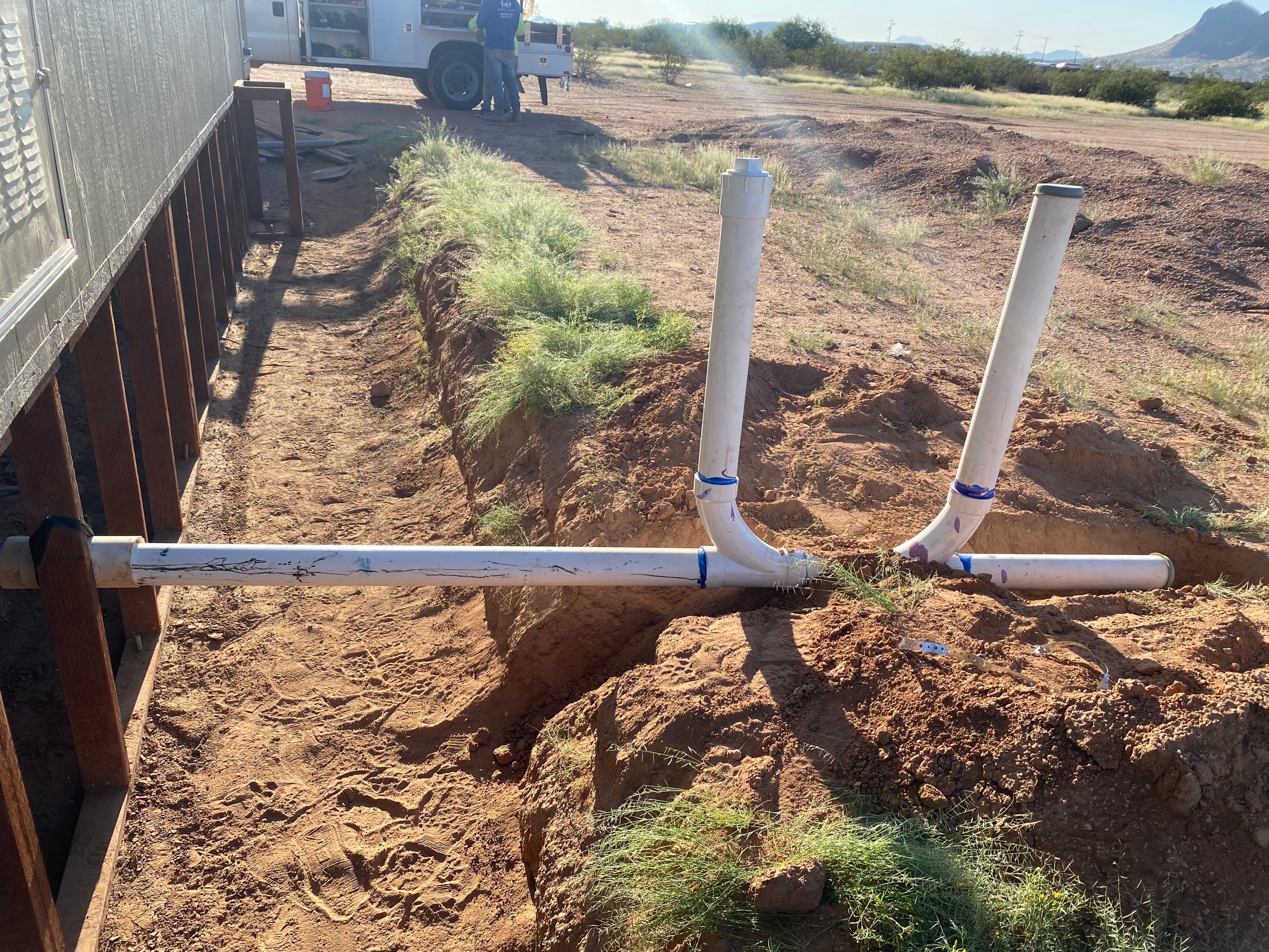 Project in Eloy by Mobile Home Installations