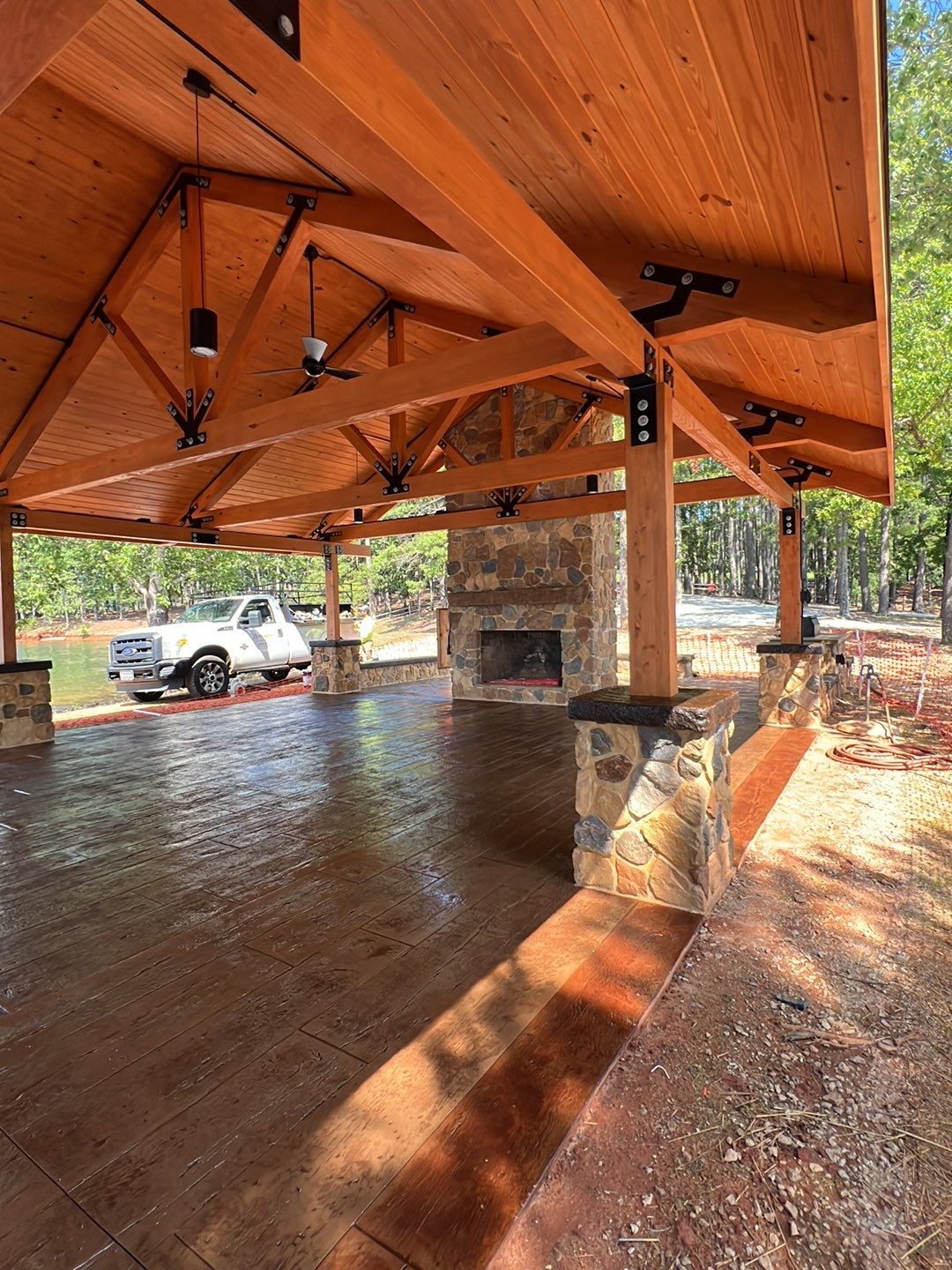 Stamped Concrete Pavilion Slab by Xtreme Concrete Services