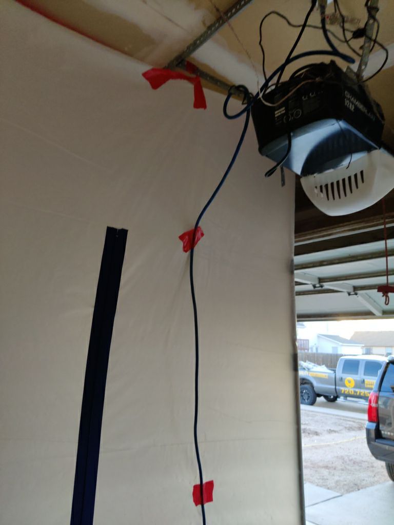 Water Damage in Garage by Accountable Home Services