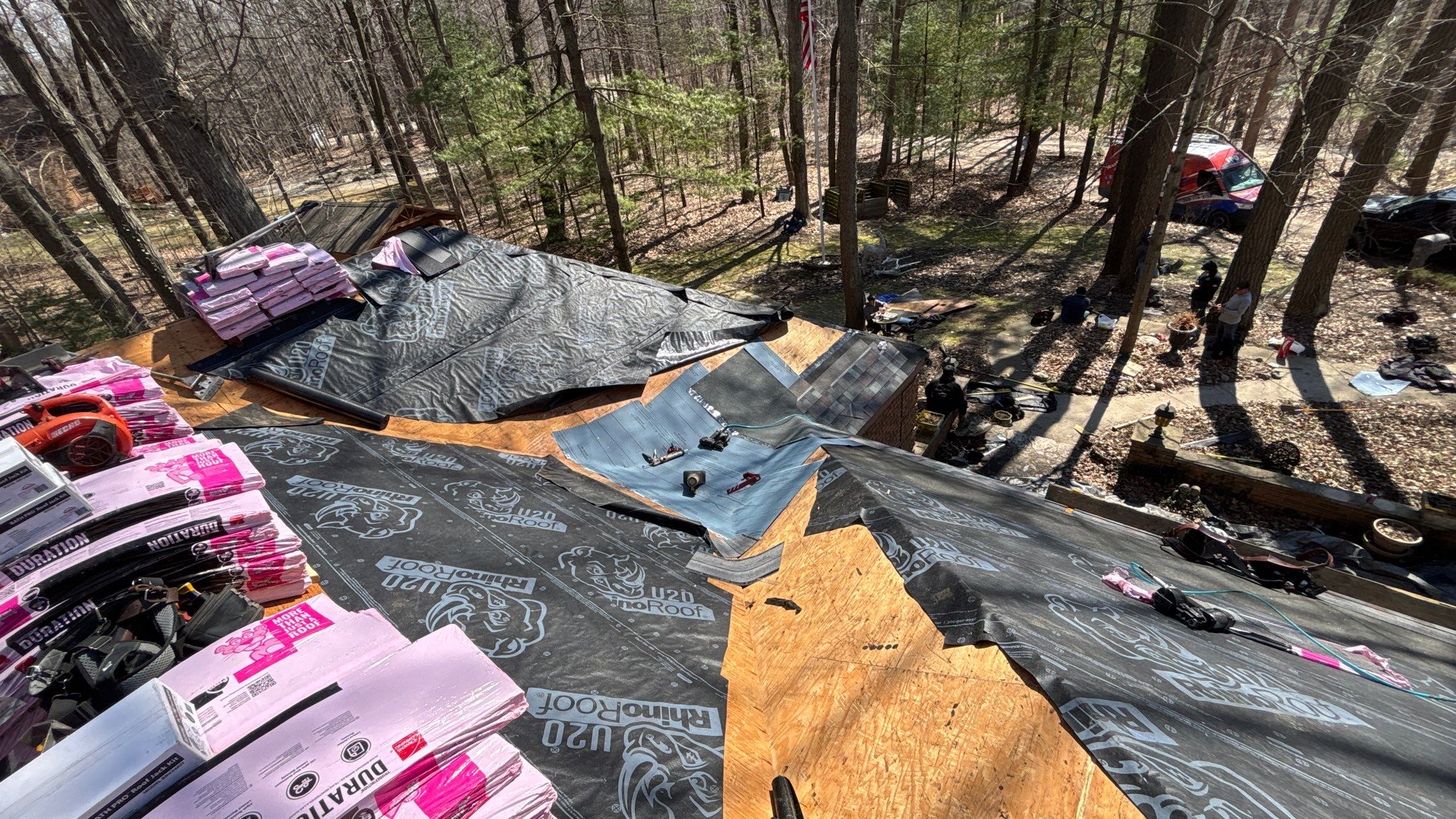Roof Replacement using Owens Corning Colonial Slate by 180 Contractors