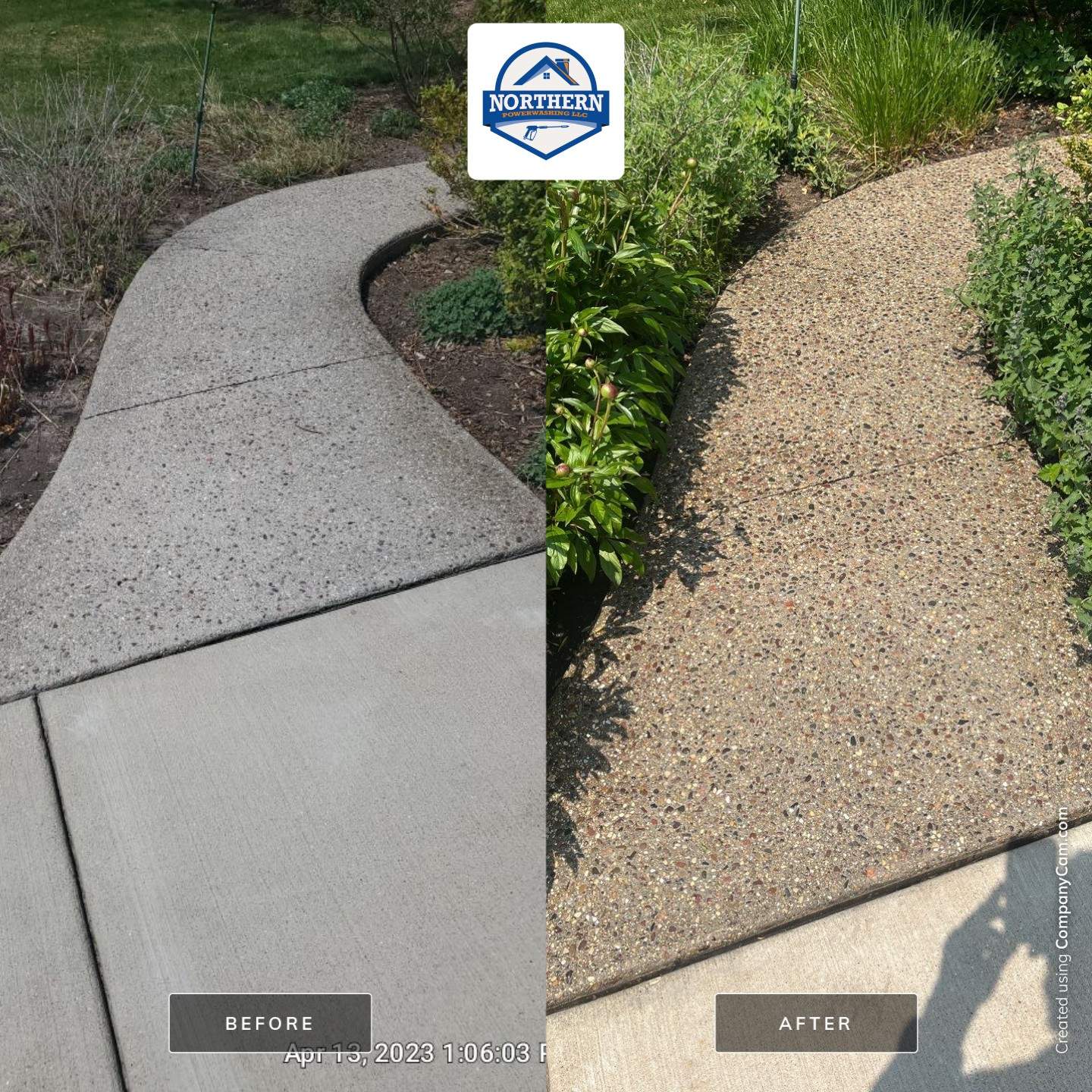Northbrook, IL aggregate strip and re seal by Northern Power Washing LLC.