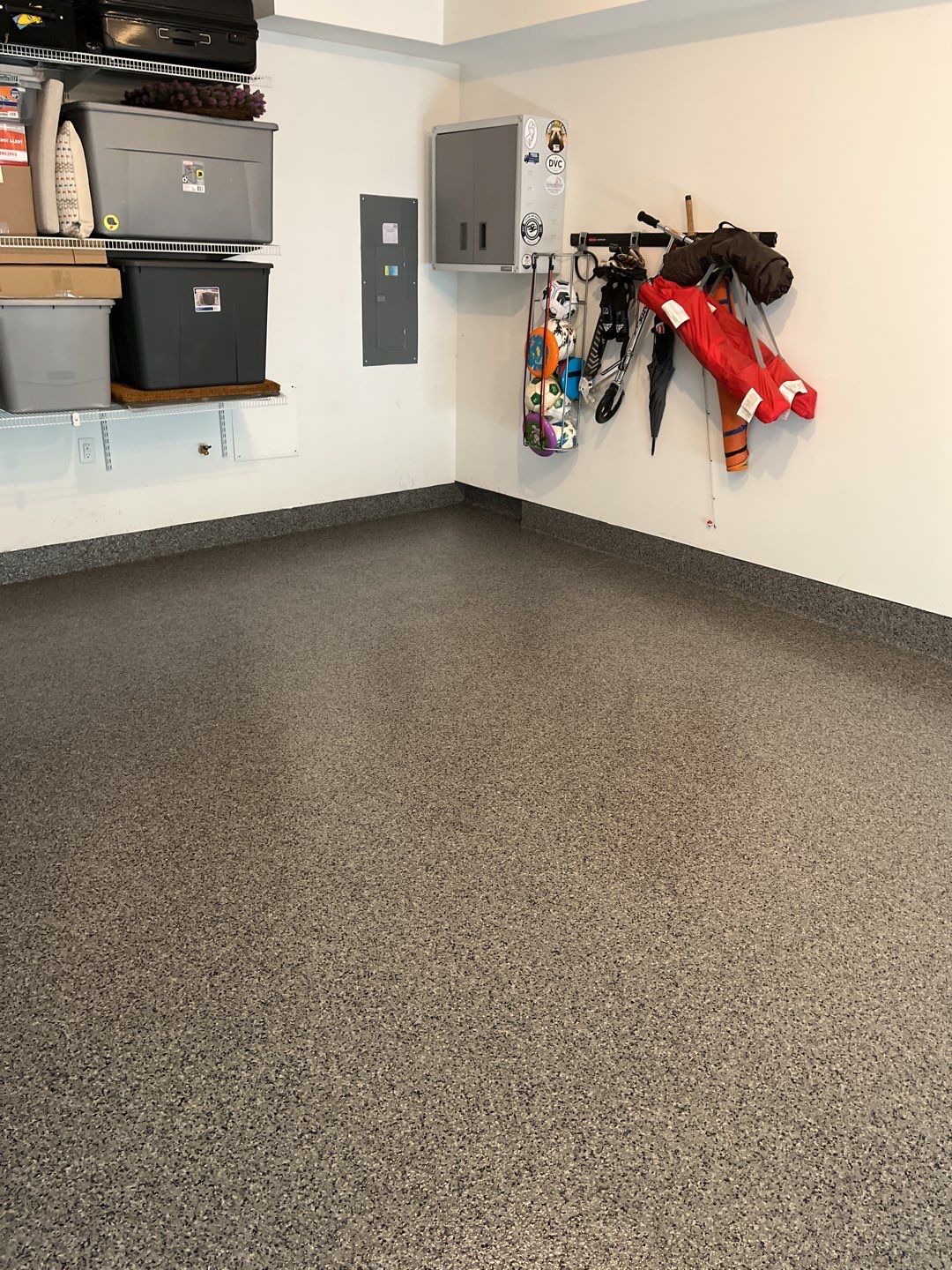Garage Floor Coating using Penntek in Nightfall by Spectrum Painting, LLC
