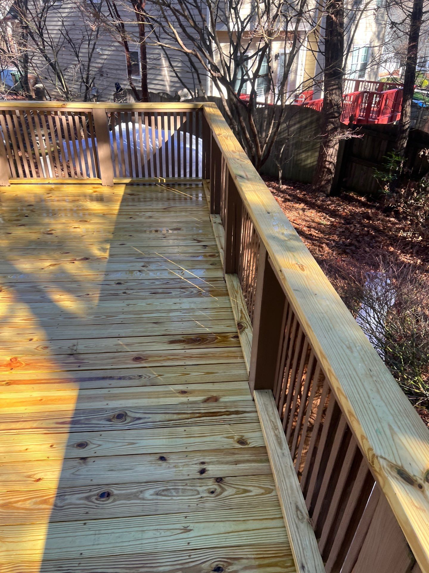 Coated Deck using Wood Sealant by DuraSeal