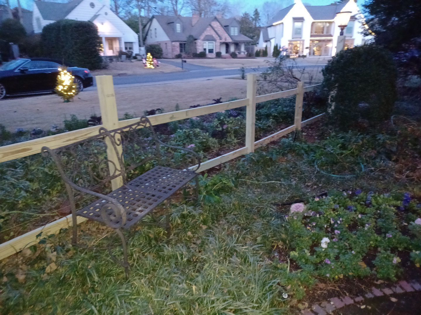 Montcrest - Fence by Pillar and Pine