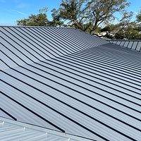 24ga 1.5" Mechanical Seam Charcoal Gray  by Total Roofing System The Metal Roof Experts