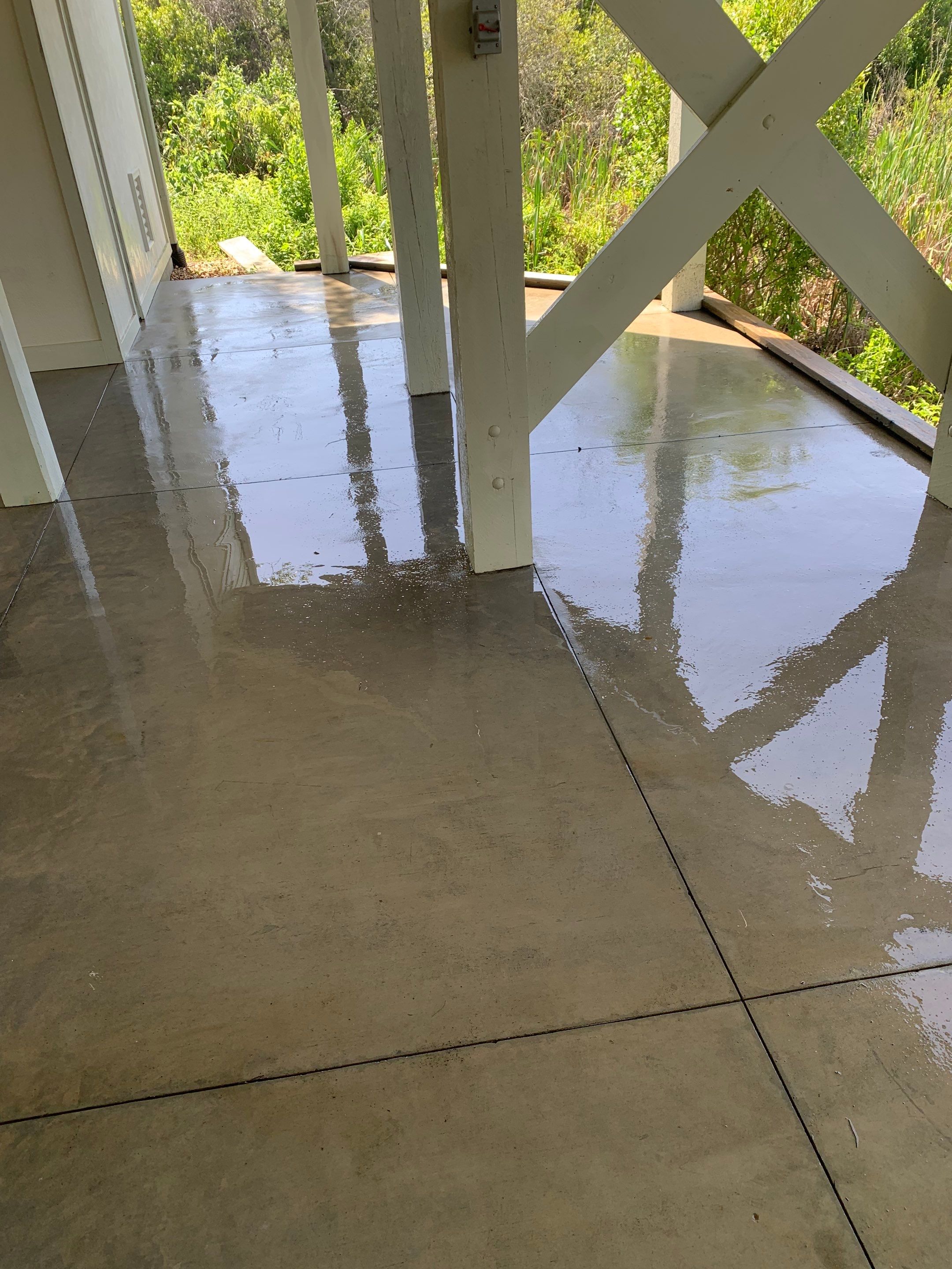 Dock, decks and carport using wood and concrete sealer by DuraSeal