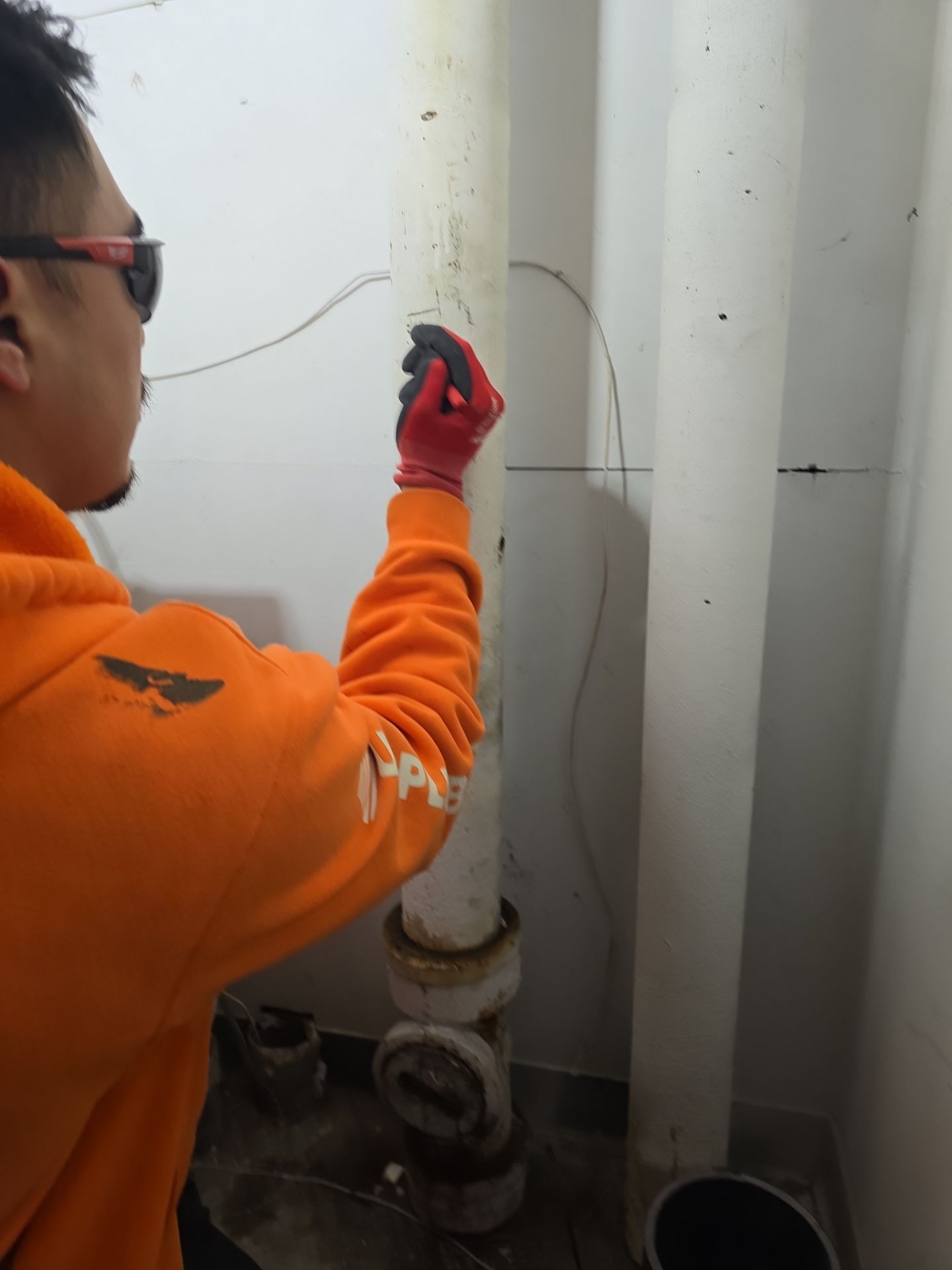 Installing New Piping and Tested Water Flow. by Us Plumbing 