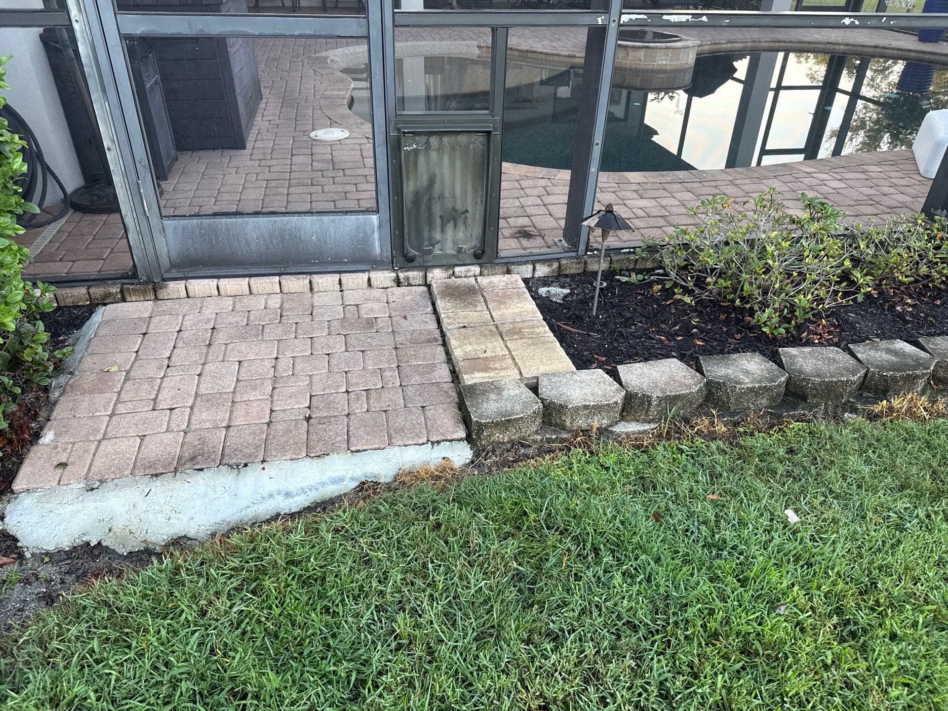 Tile Roof, Paver Pool Deck & Flowerbed Curbing Cleaning | Winding River Bradenton, FL Transformation by Sunshine AquaWash