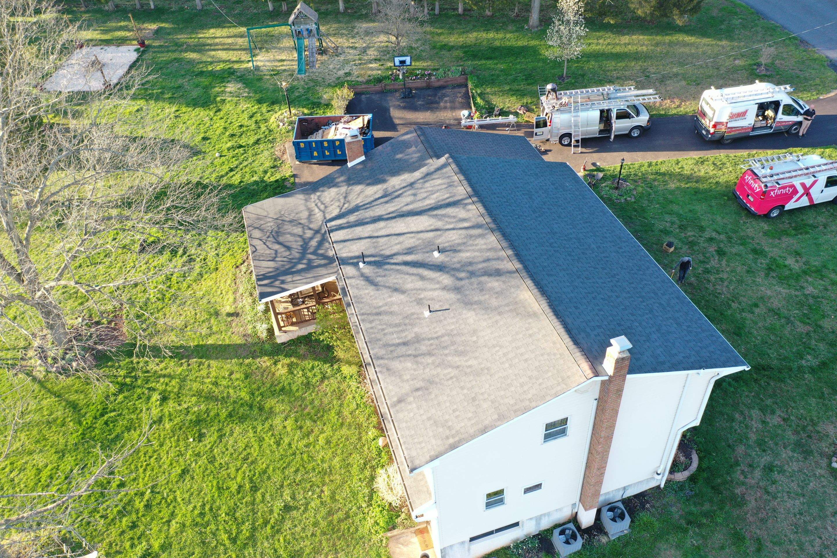 Roofing Installation using CertainTeed Landmark - Moire Black by Storm Guard of Ches-Mont PA