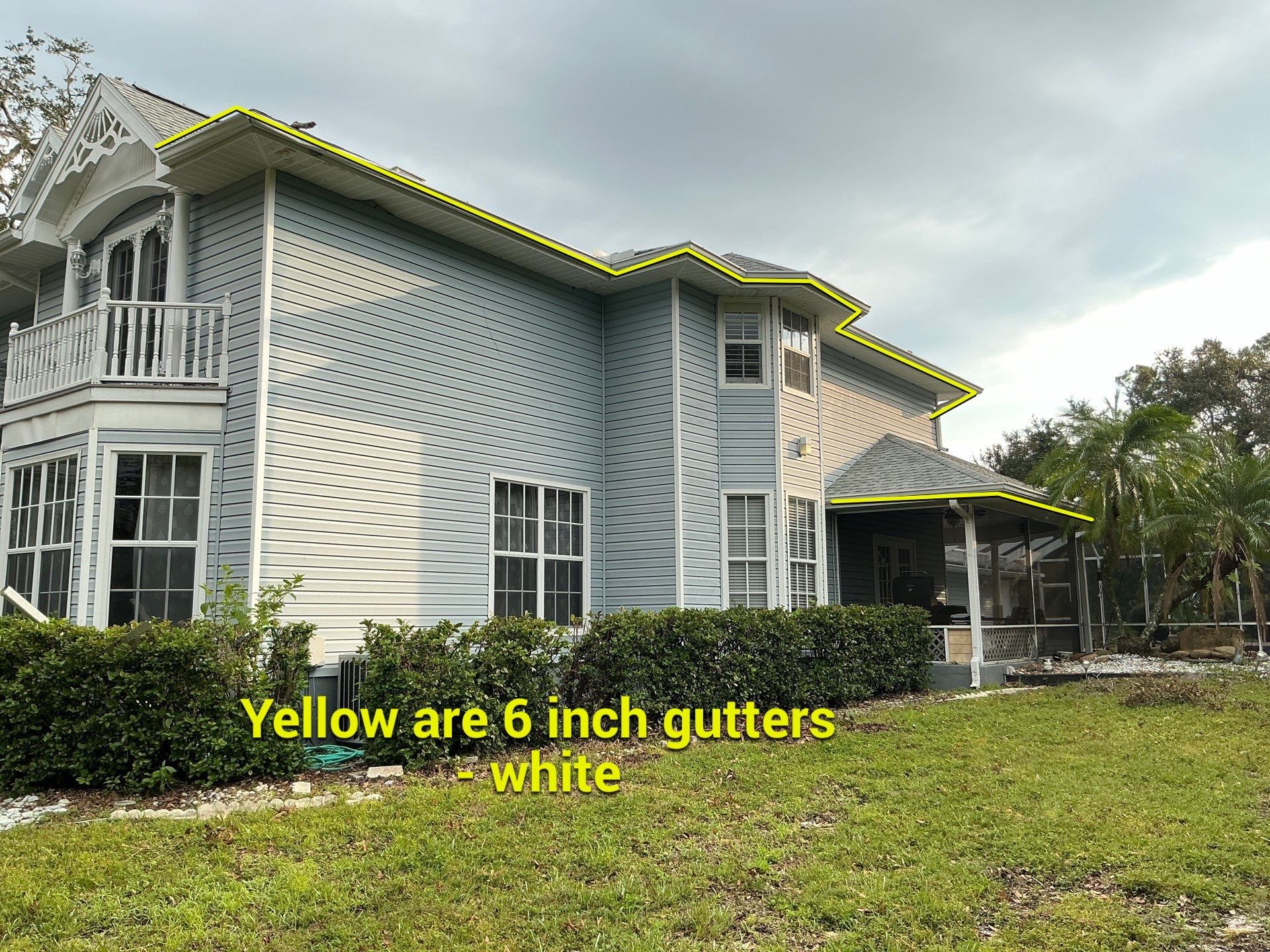 6-inch Seamless Gutters Installed in Bradenton FL by Gutter Professors