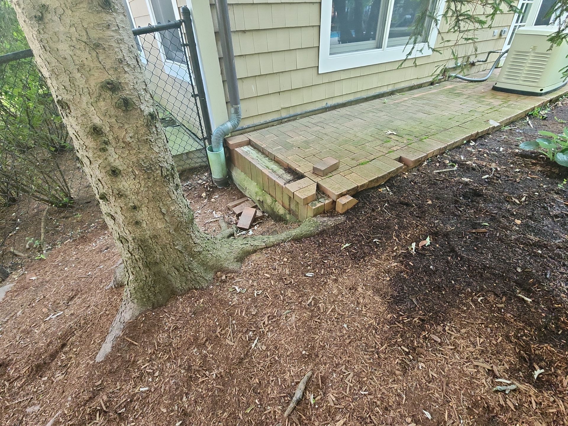 Highland Park brick cleaning by Northern Power Washing LLC.
