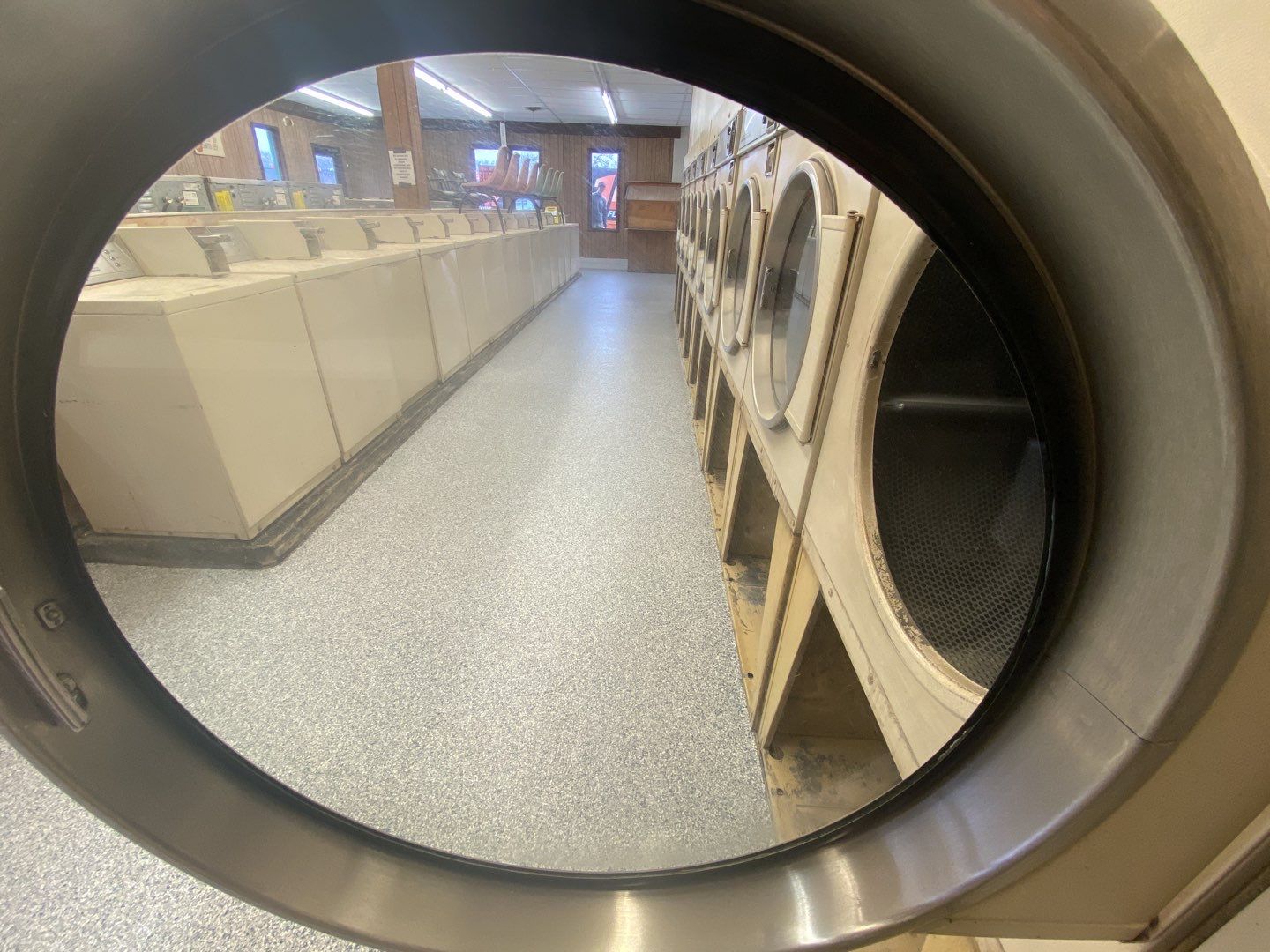 Laundromat Floor using Tidal Wave by Your1DayFloor.com