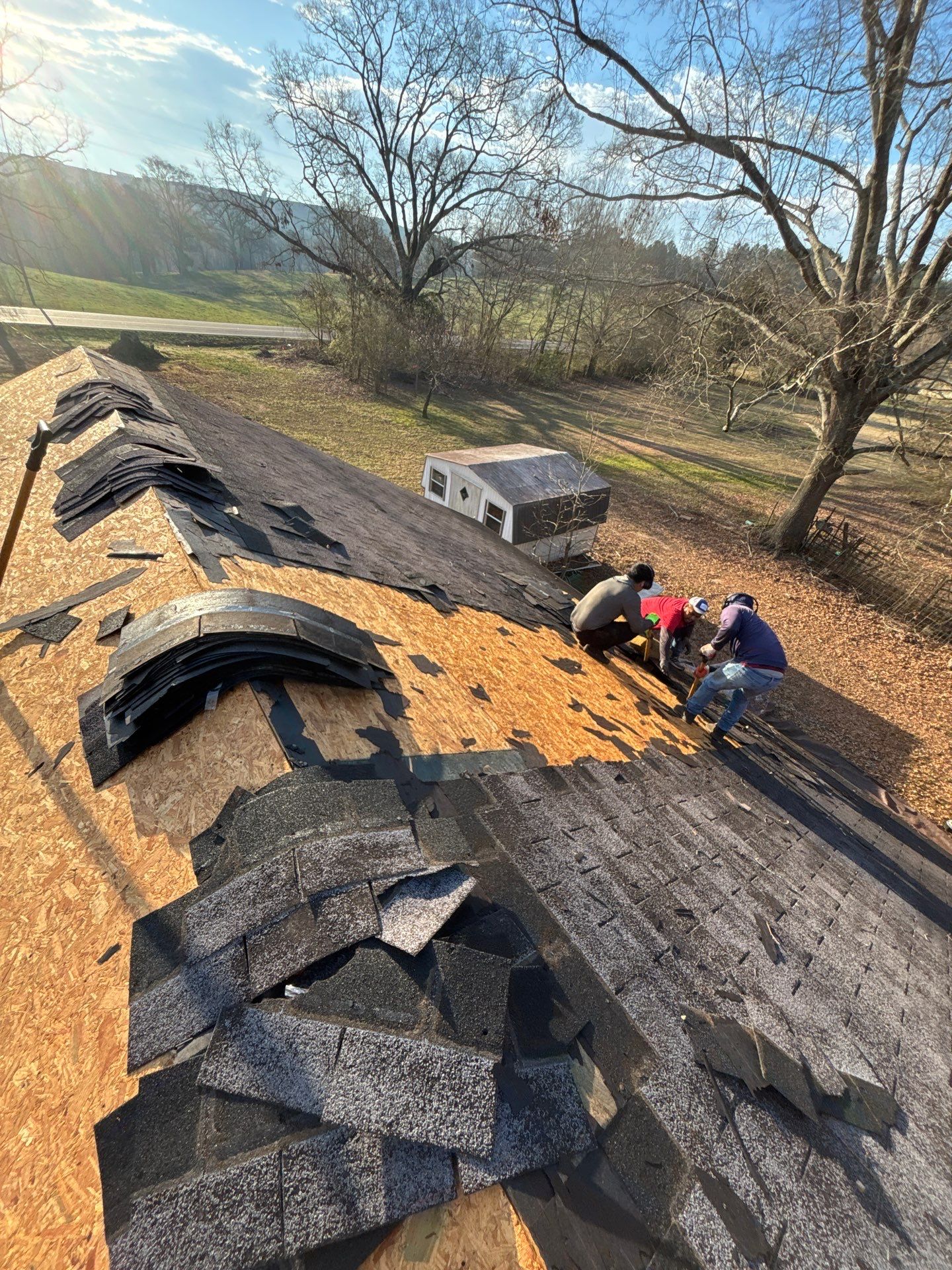 Landmark Asphalt Shingle Roof Replacement and Decking Repair in Belton by Roofers LLC