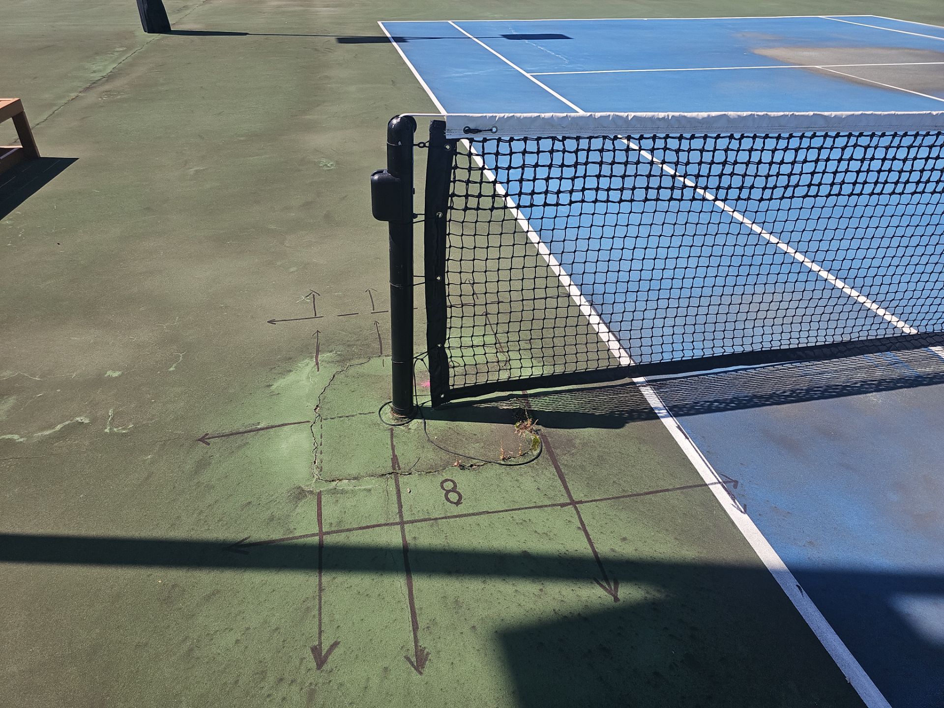 Concrete Assessment Project for Tennis Courts by Alsip Locating Service, LLC
