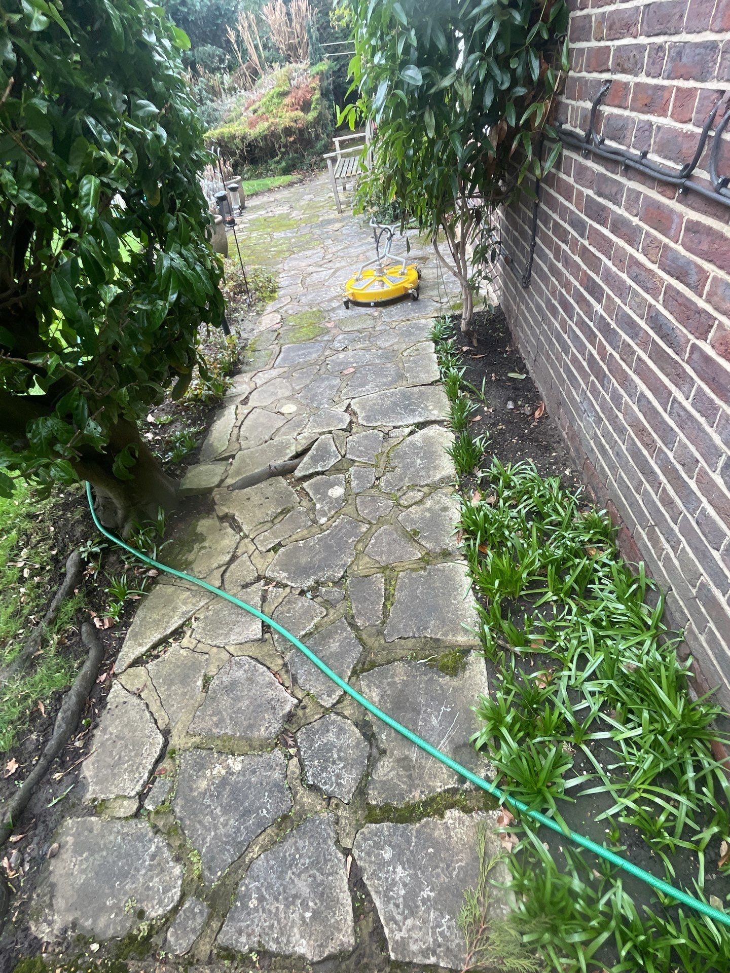 Driveway And Patio Clean using honda 21 ltr/min by Ges Exterior Cleaning ltd